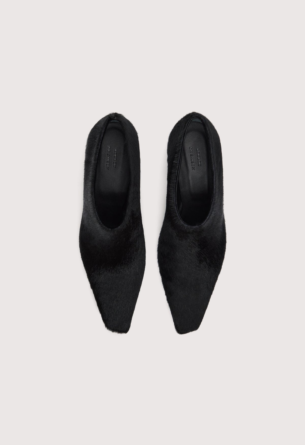 ANOK Kitten heel pony-effect ankle boots