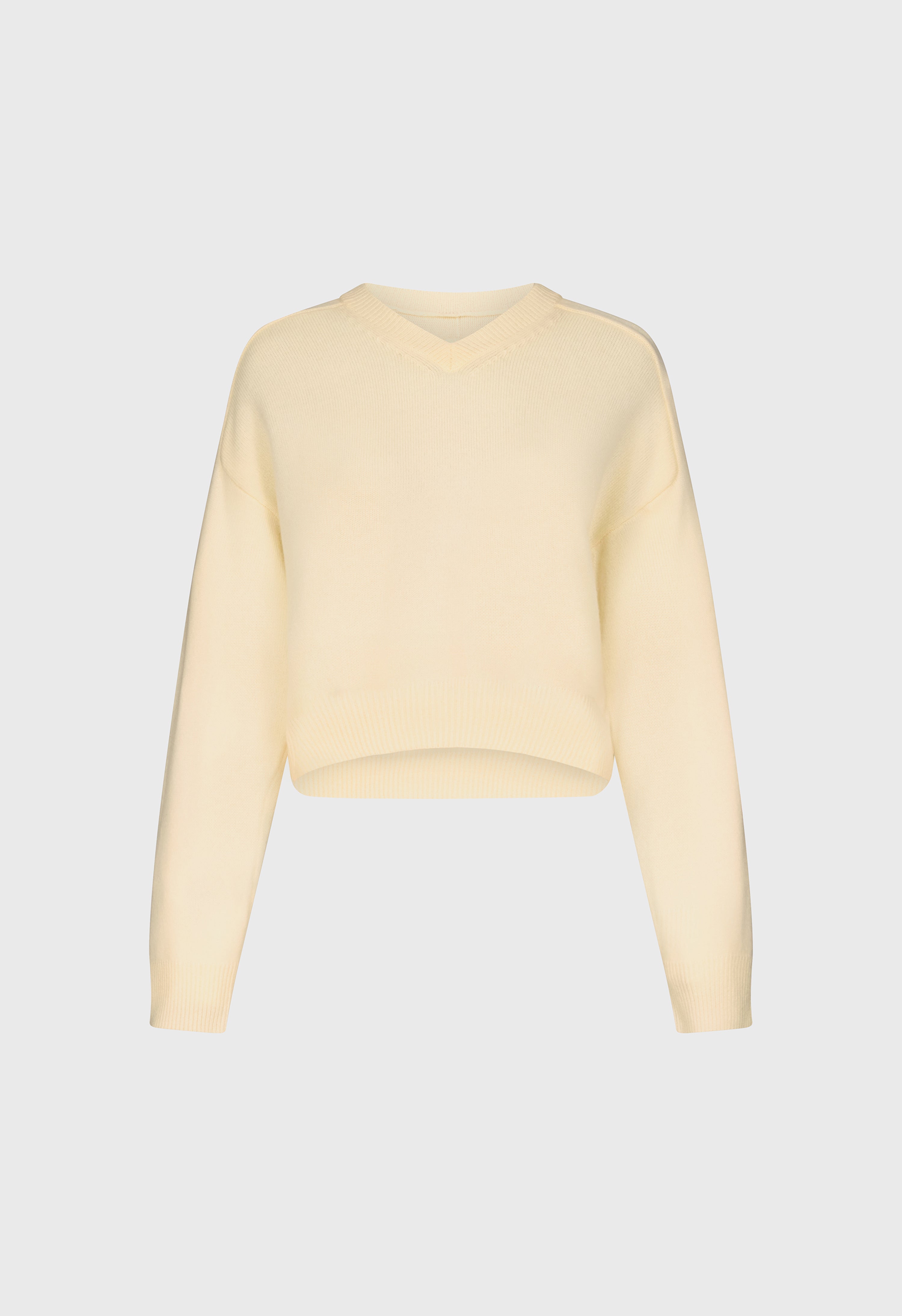 ANZOR LDS V neck cashmere sweater