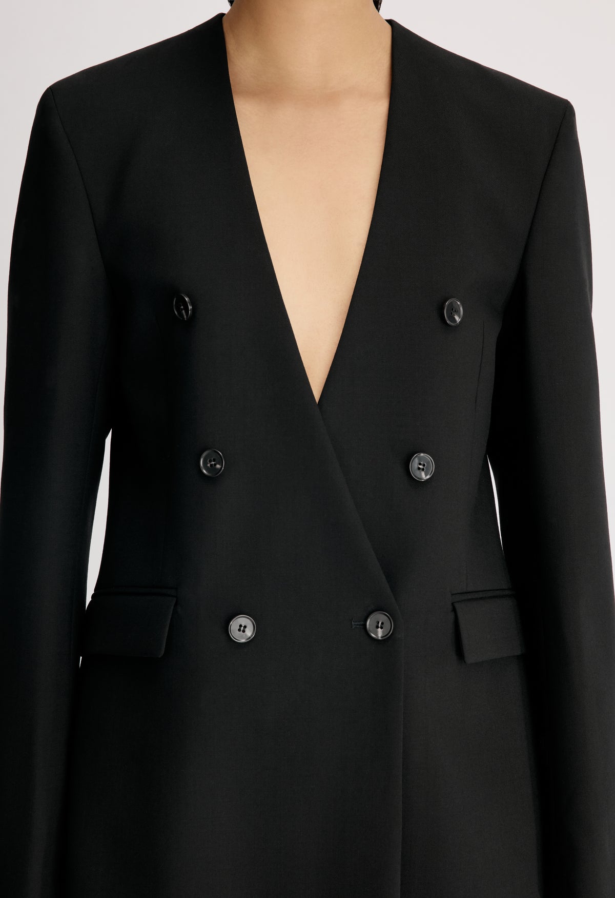 ASTRID Collarless double breasted jacket
