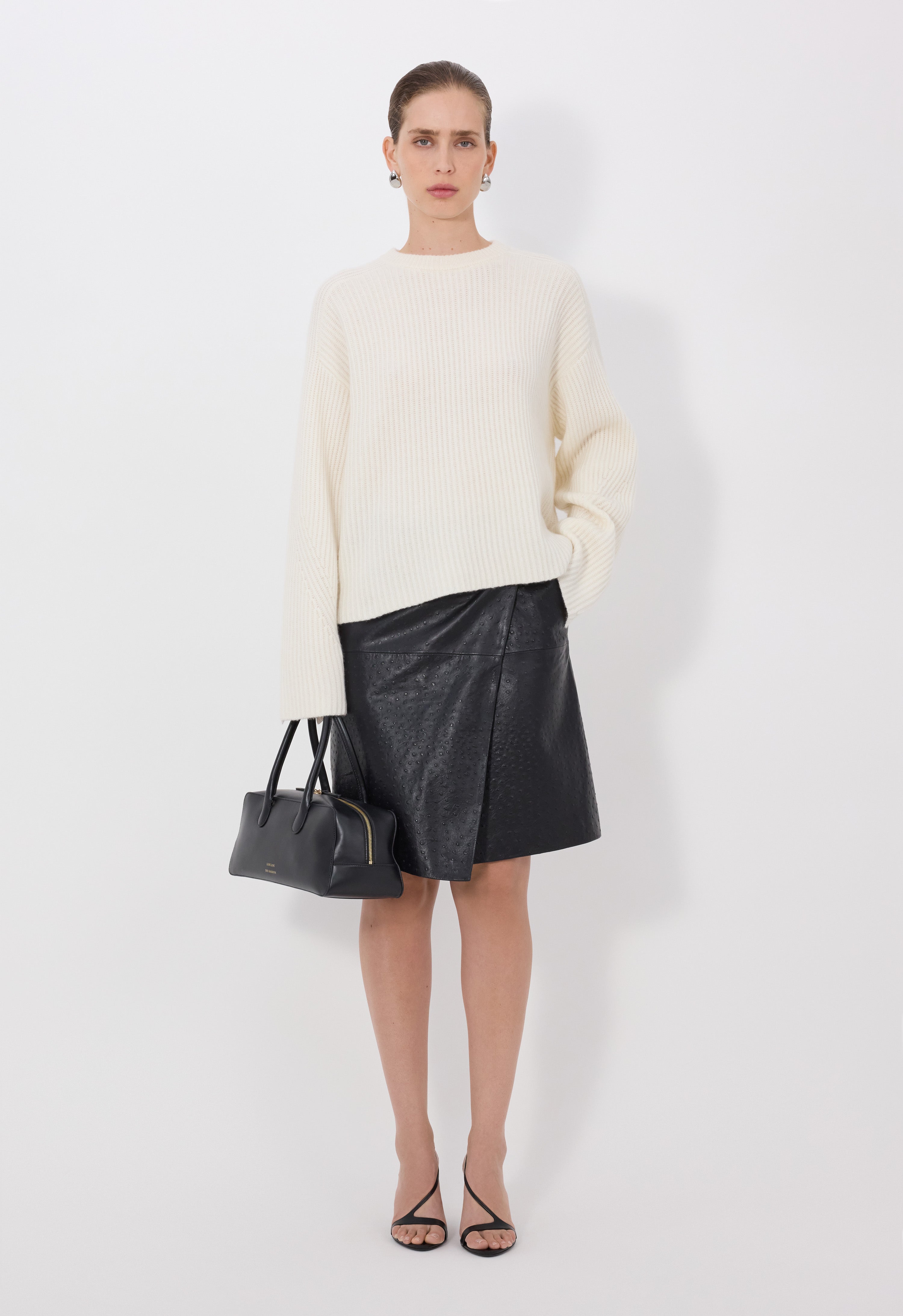 AXEL LDS Pull en cachemire côtelé