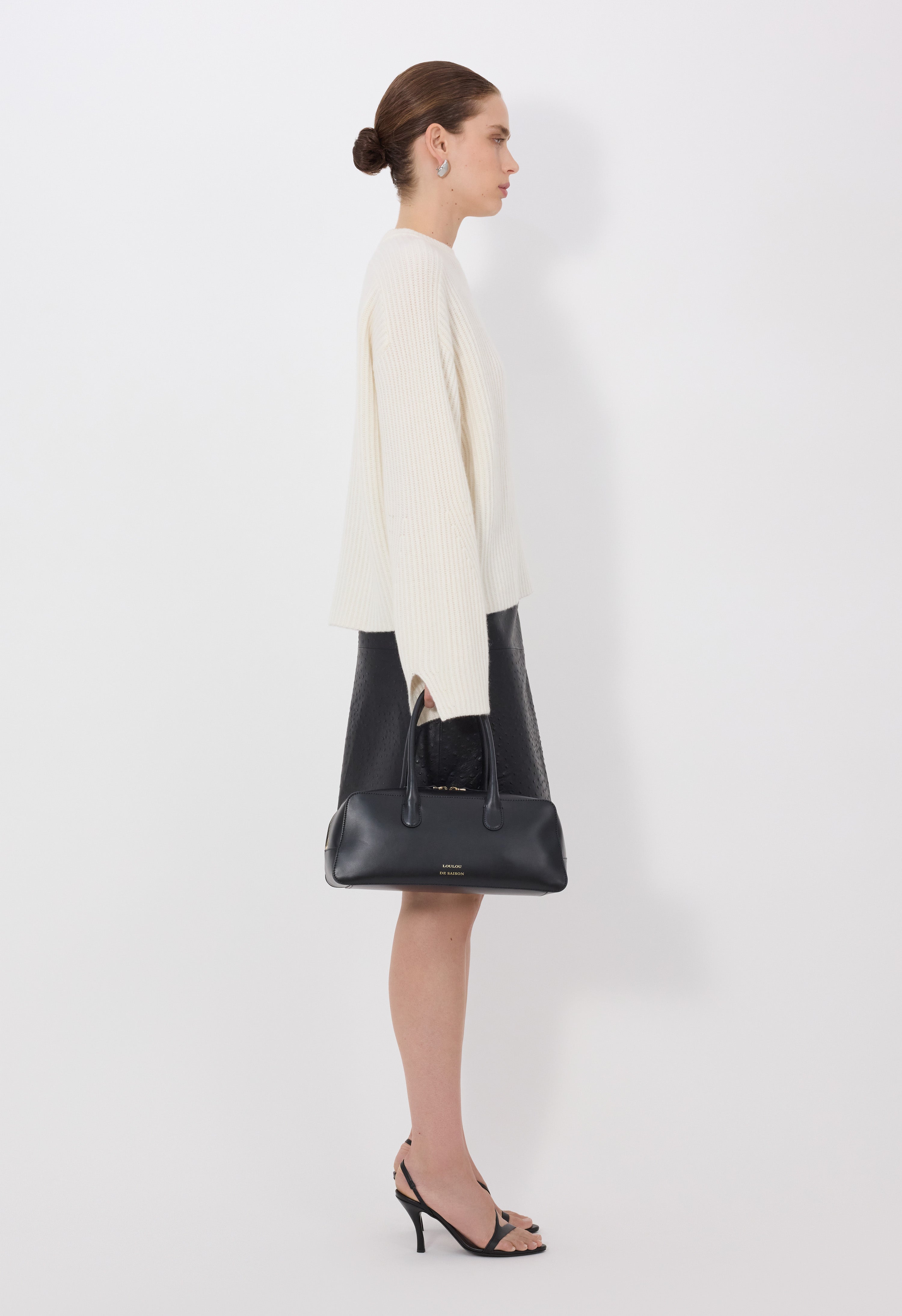 AXEL LDS Pull en cachemire côtelé