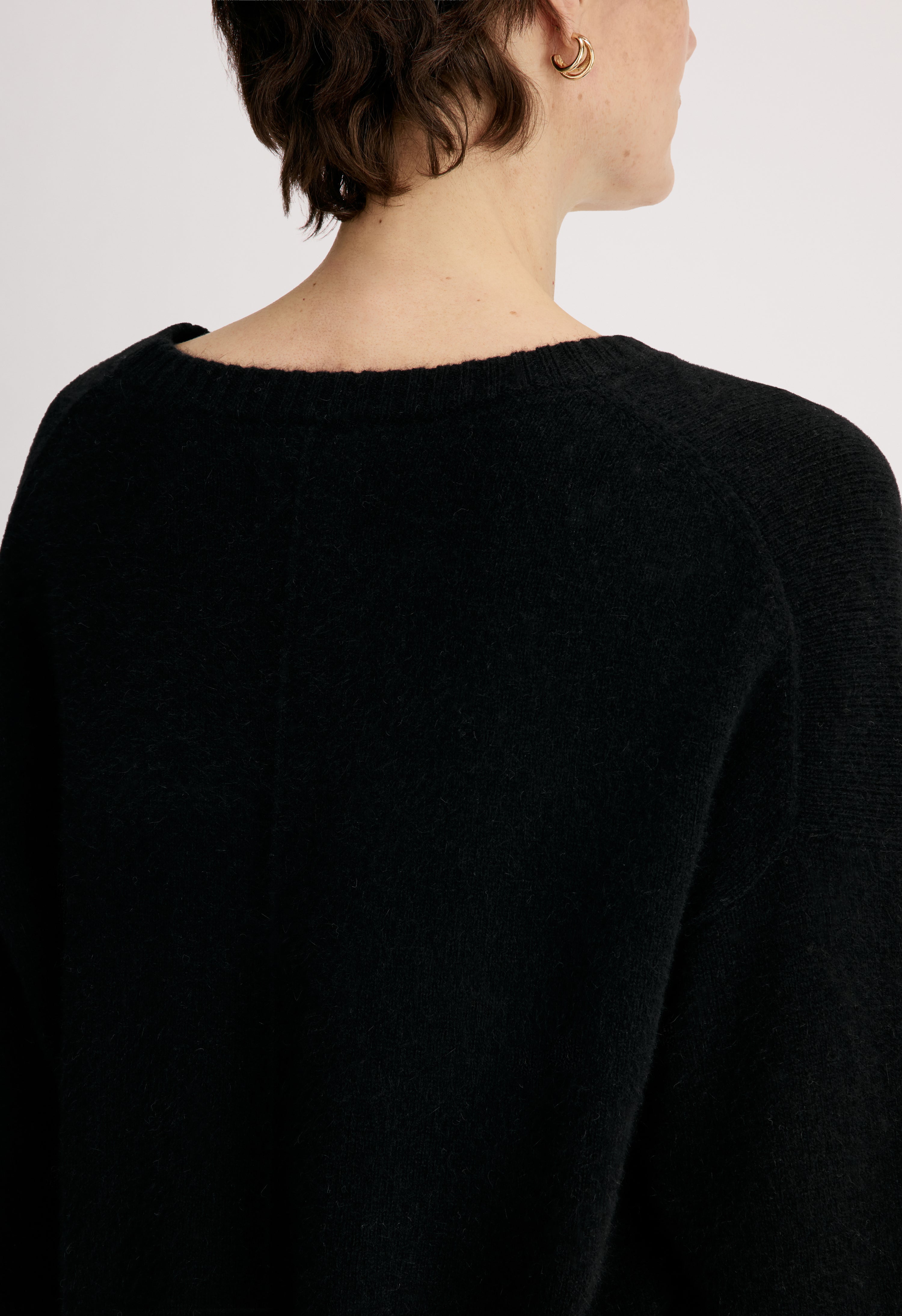 AZALI 3/4 sleeves yak blend sweater