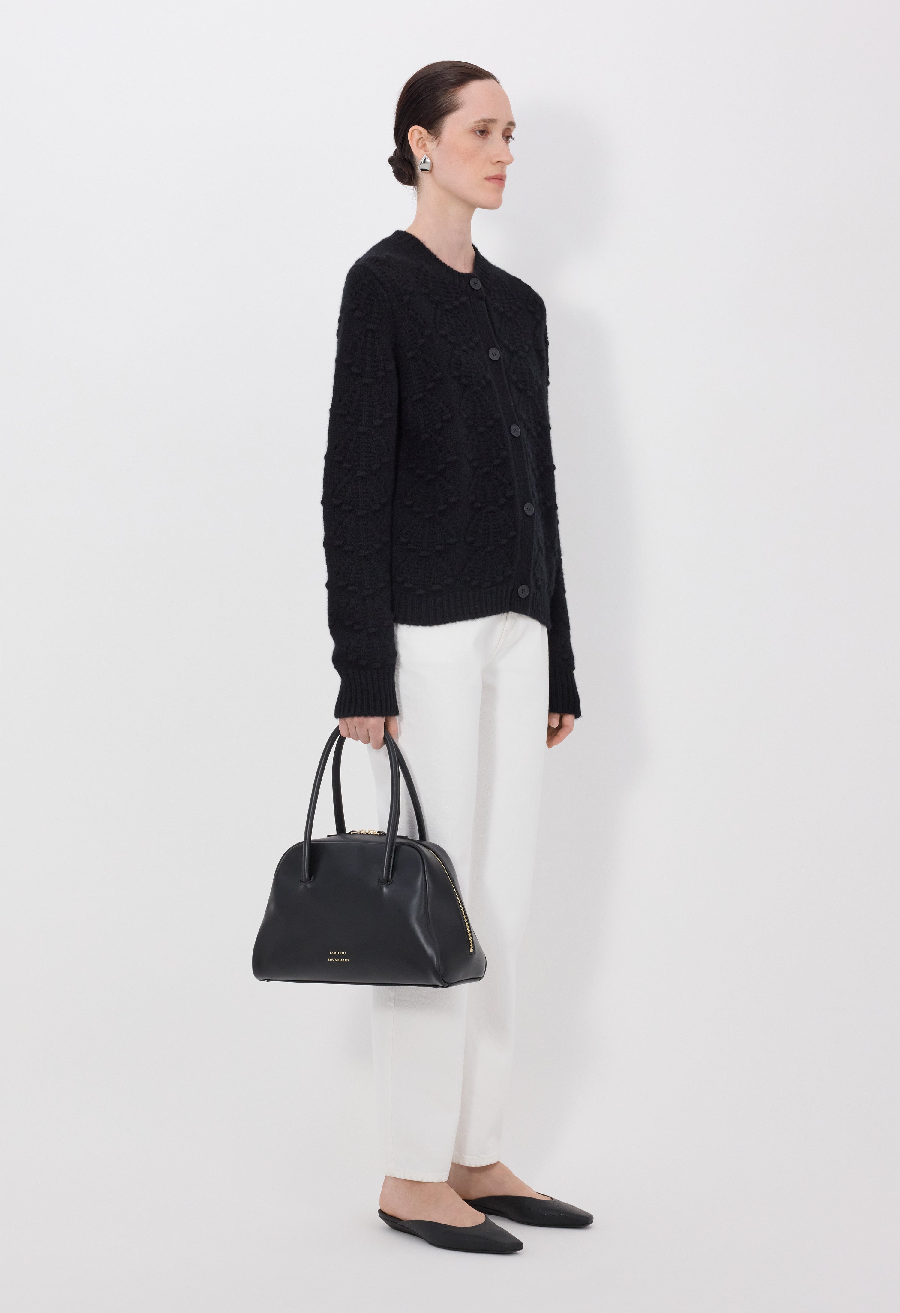 BACH Cashmere crochet cardigan