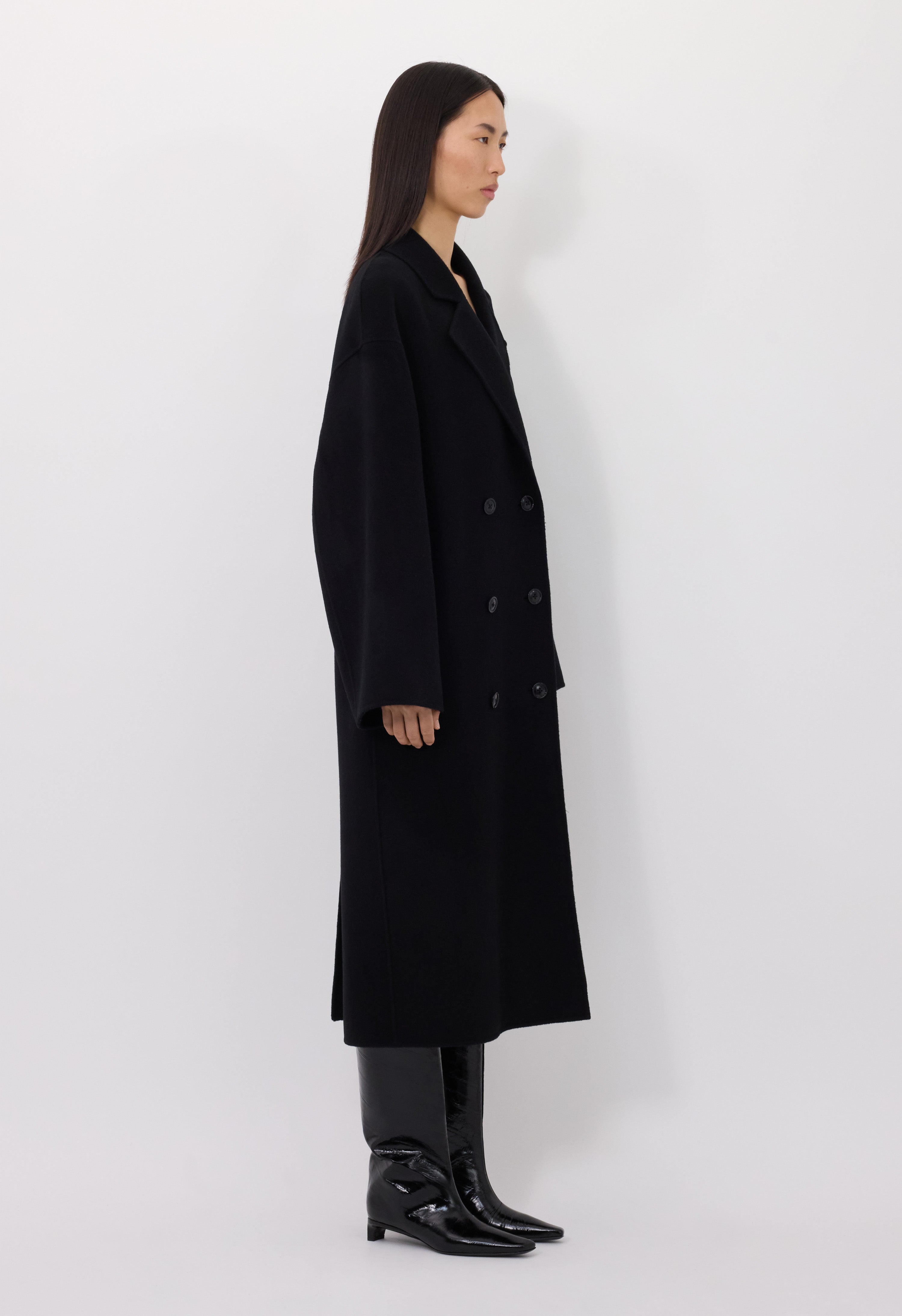 BORNEO LDS Wool drap coat