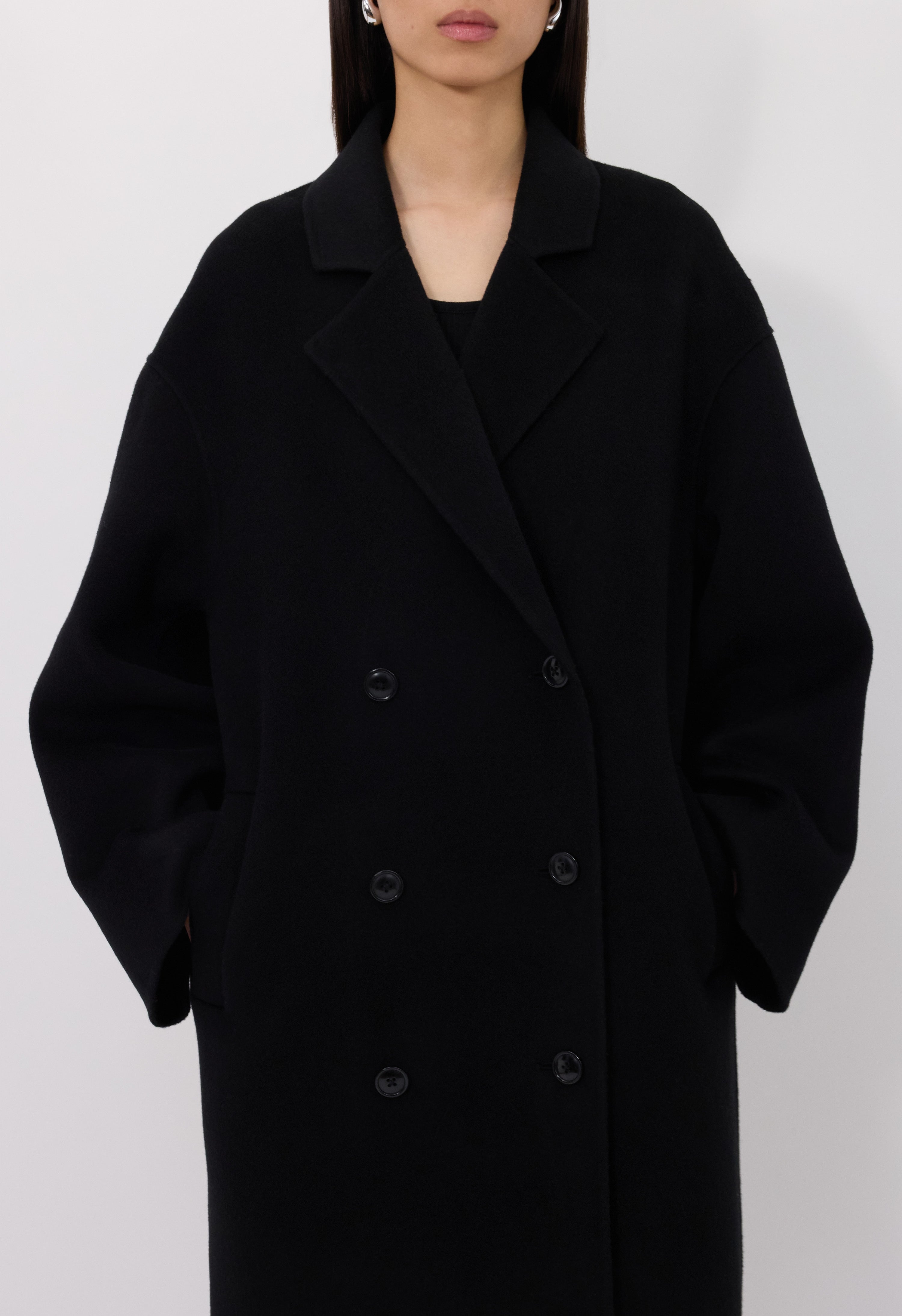 BORNEO LDS Wool drap coat