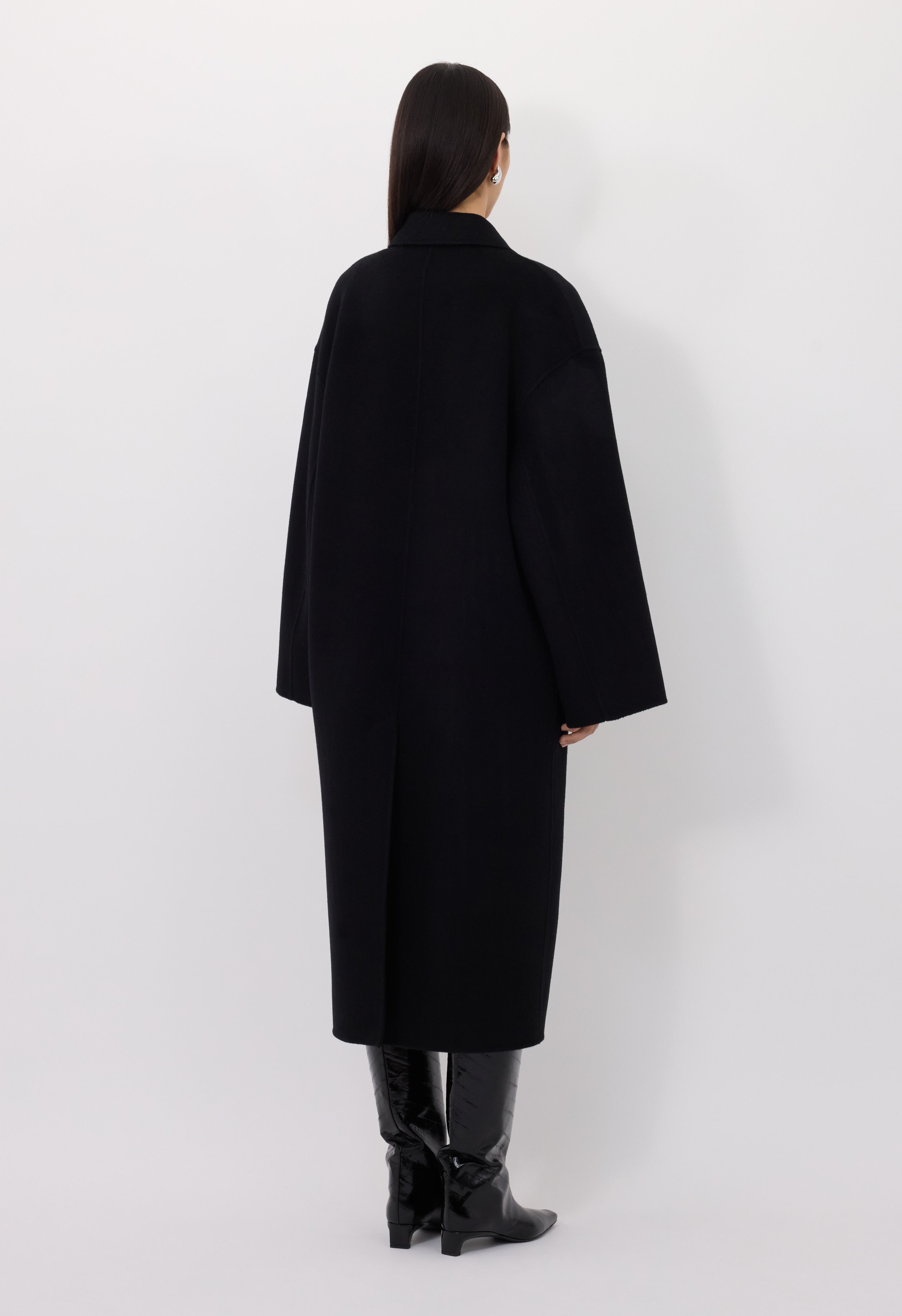 BORNEO LDS Wool drap coat