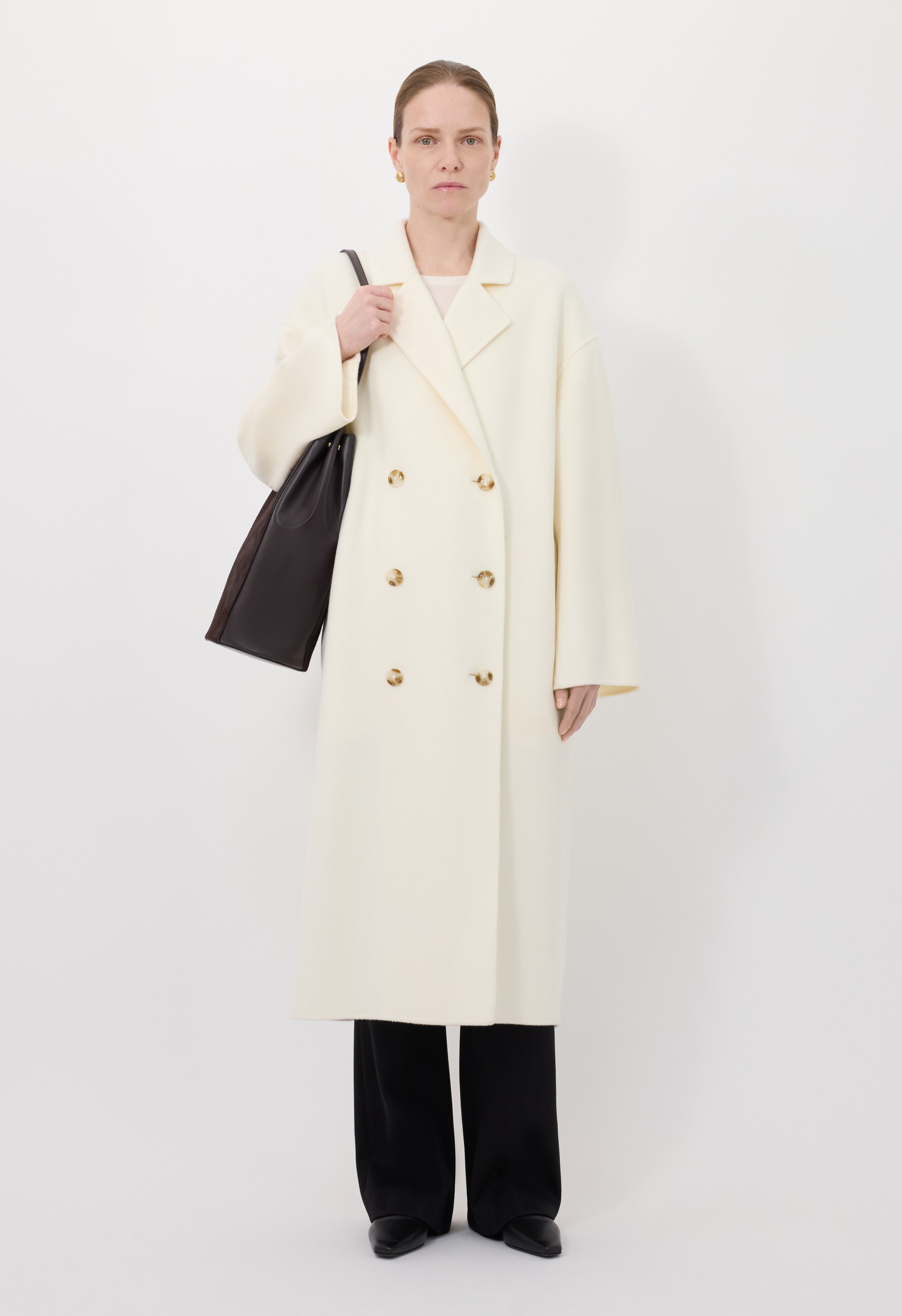 BORNEO LDS Wool drap coat