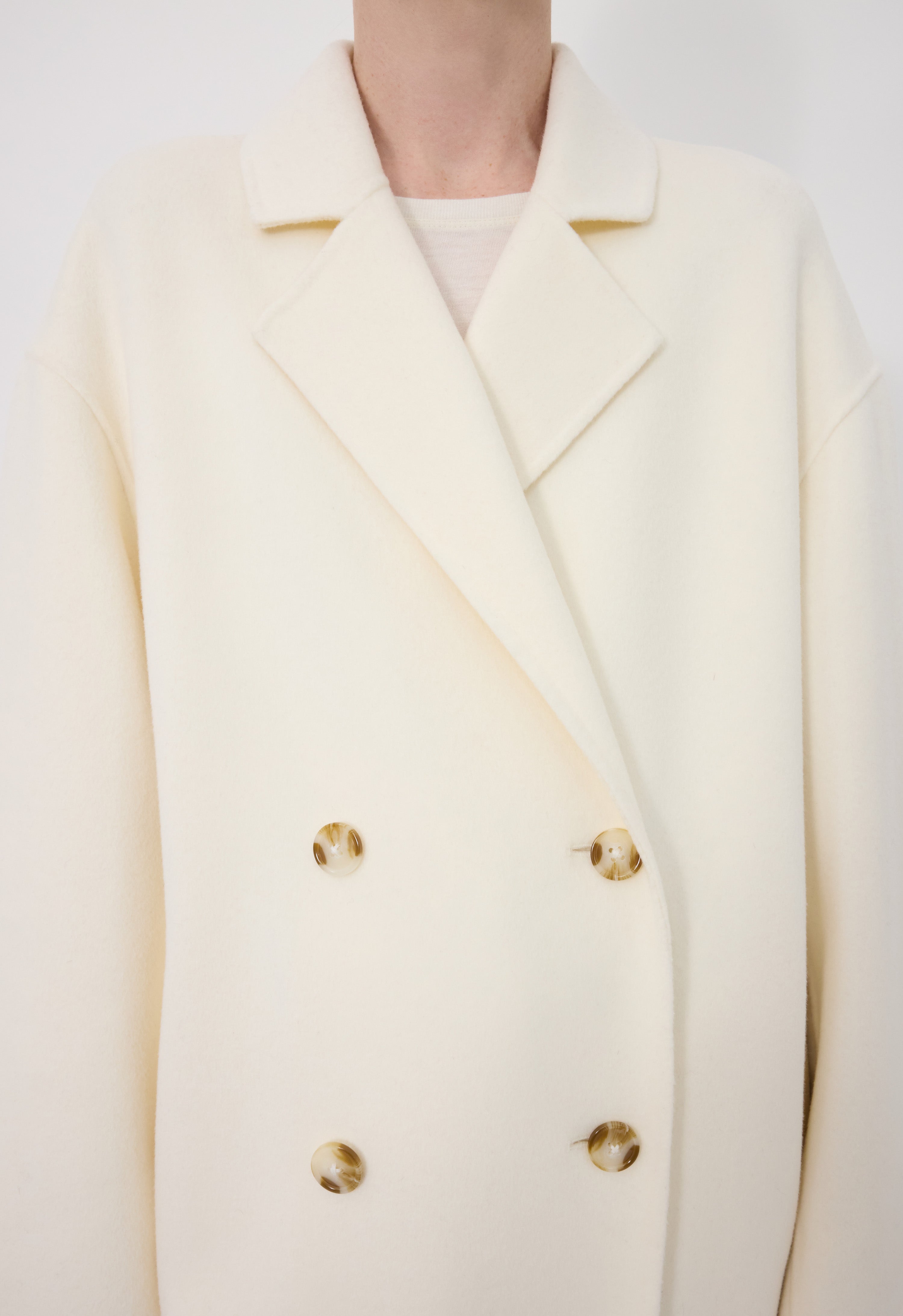 BORNEO LDS Wool drap coat