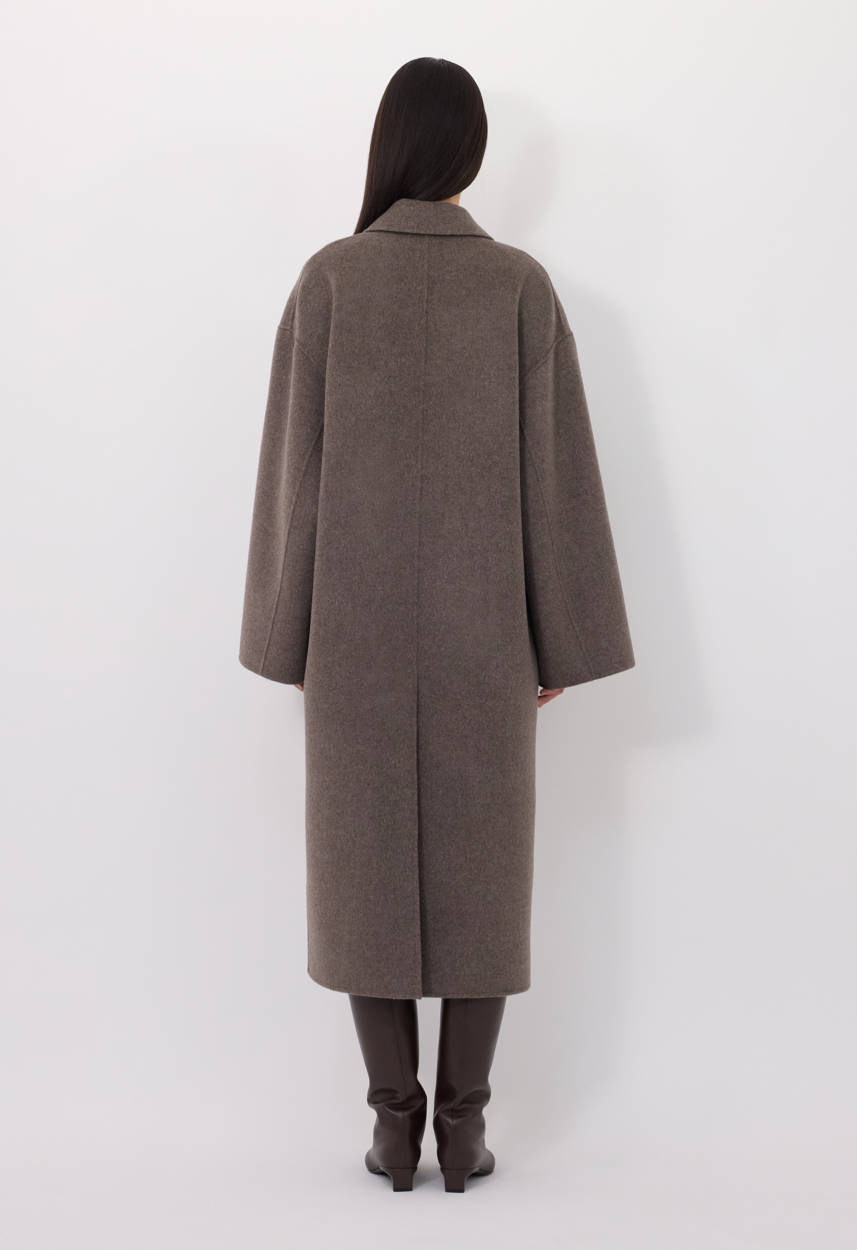 BORNEO LDS Wool drap coat