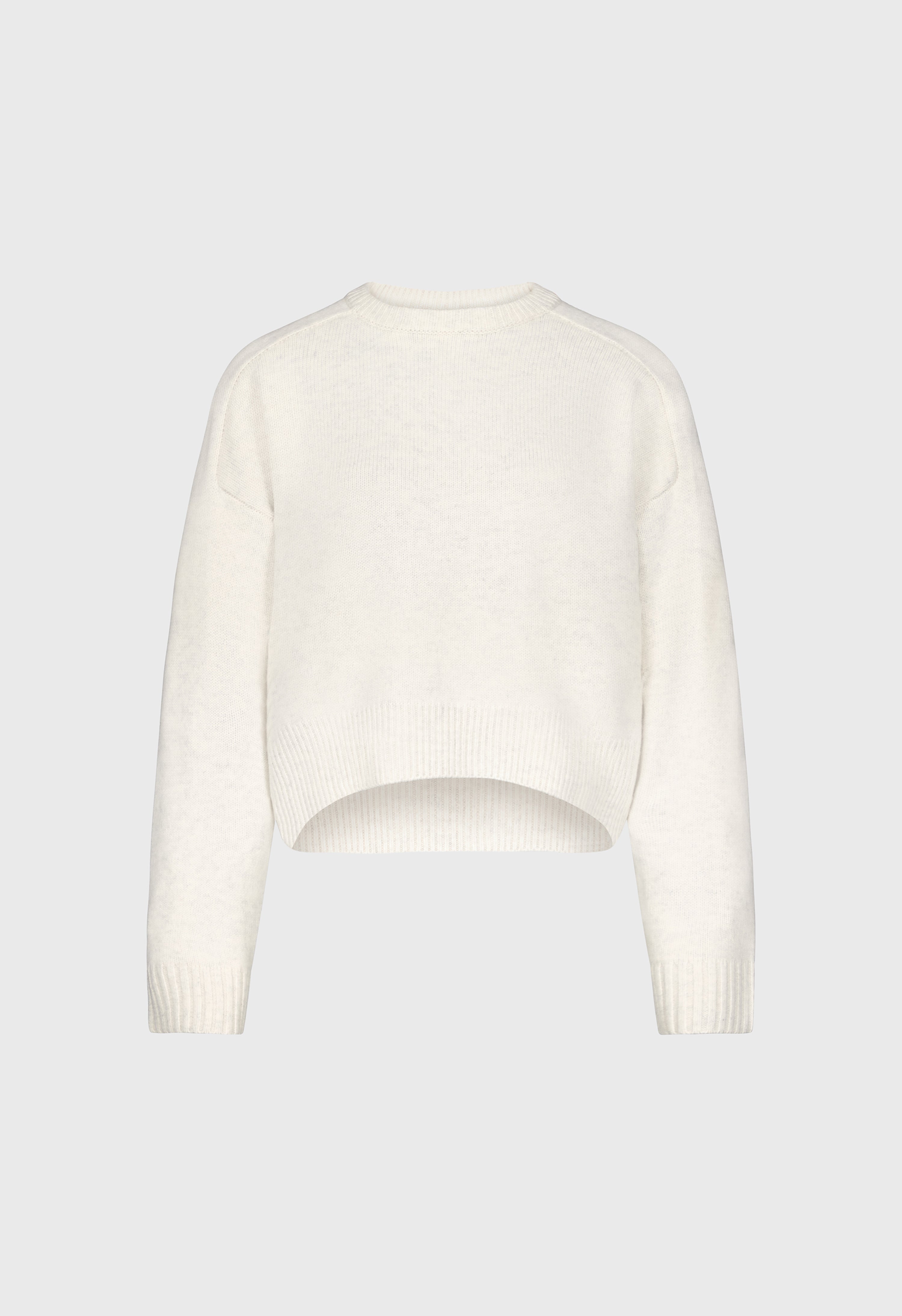 BRUZZI LDS Cropped wool cashmere sweater