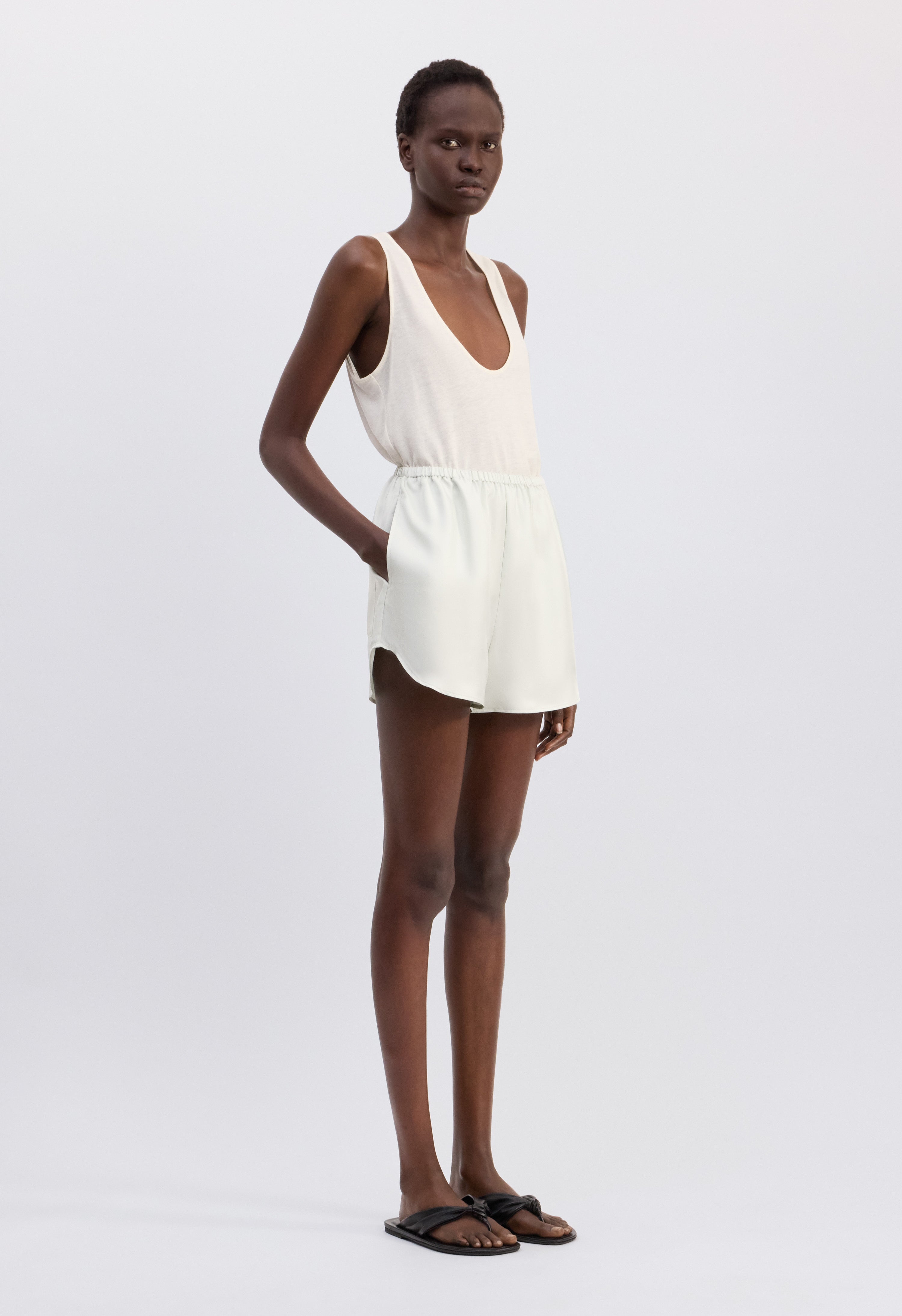 CABO Elasticated silk shorts