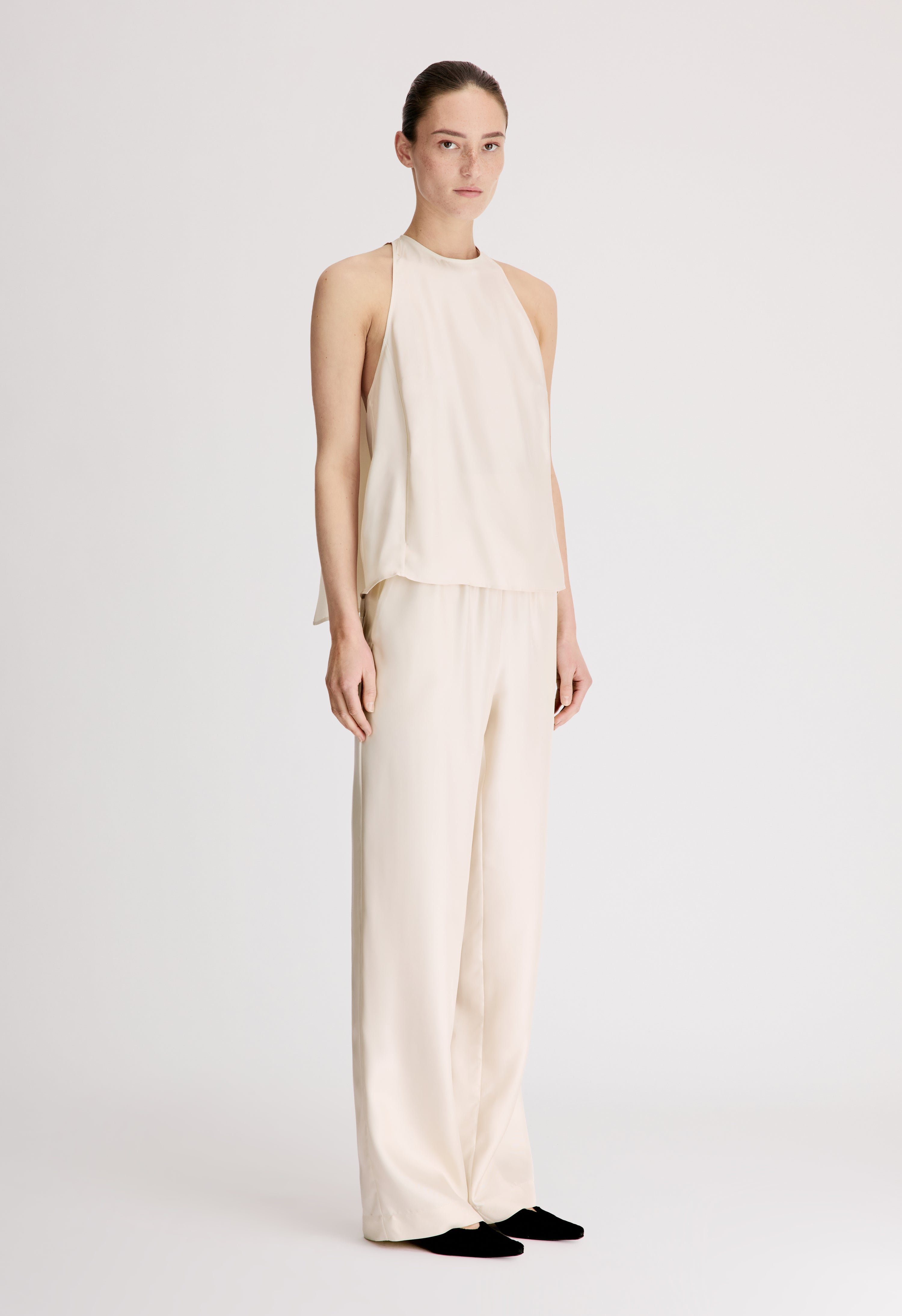 CAMI Silk twill cape top
