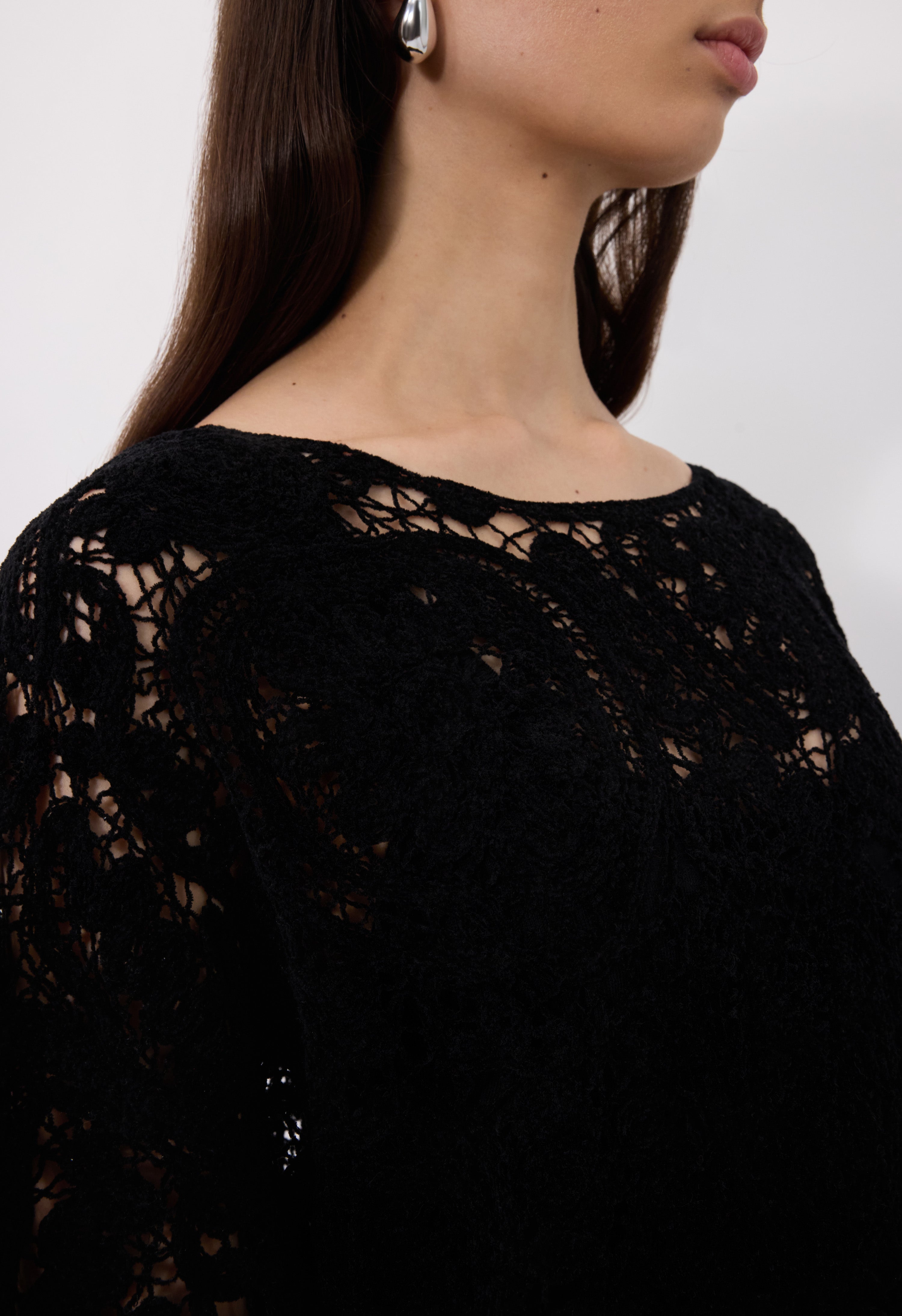 CIKO Velvet silk knit dress