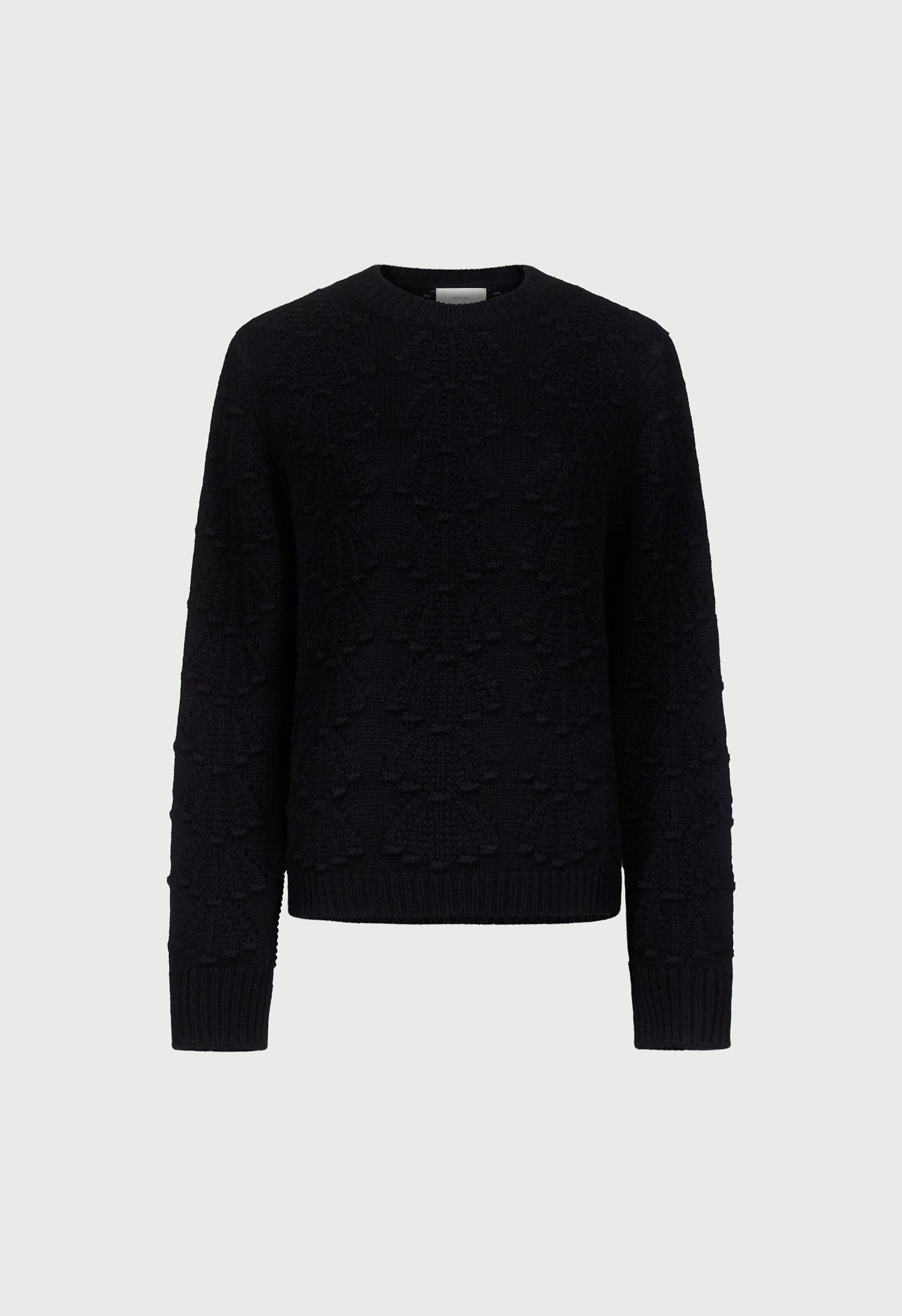 CLYDE Cashmere crochet sweater
