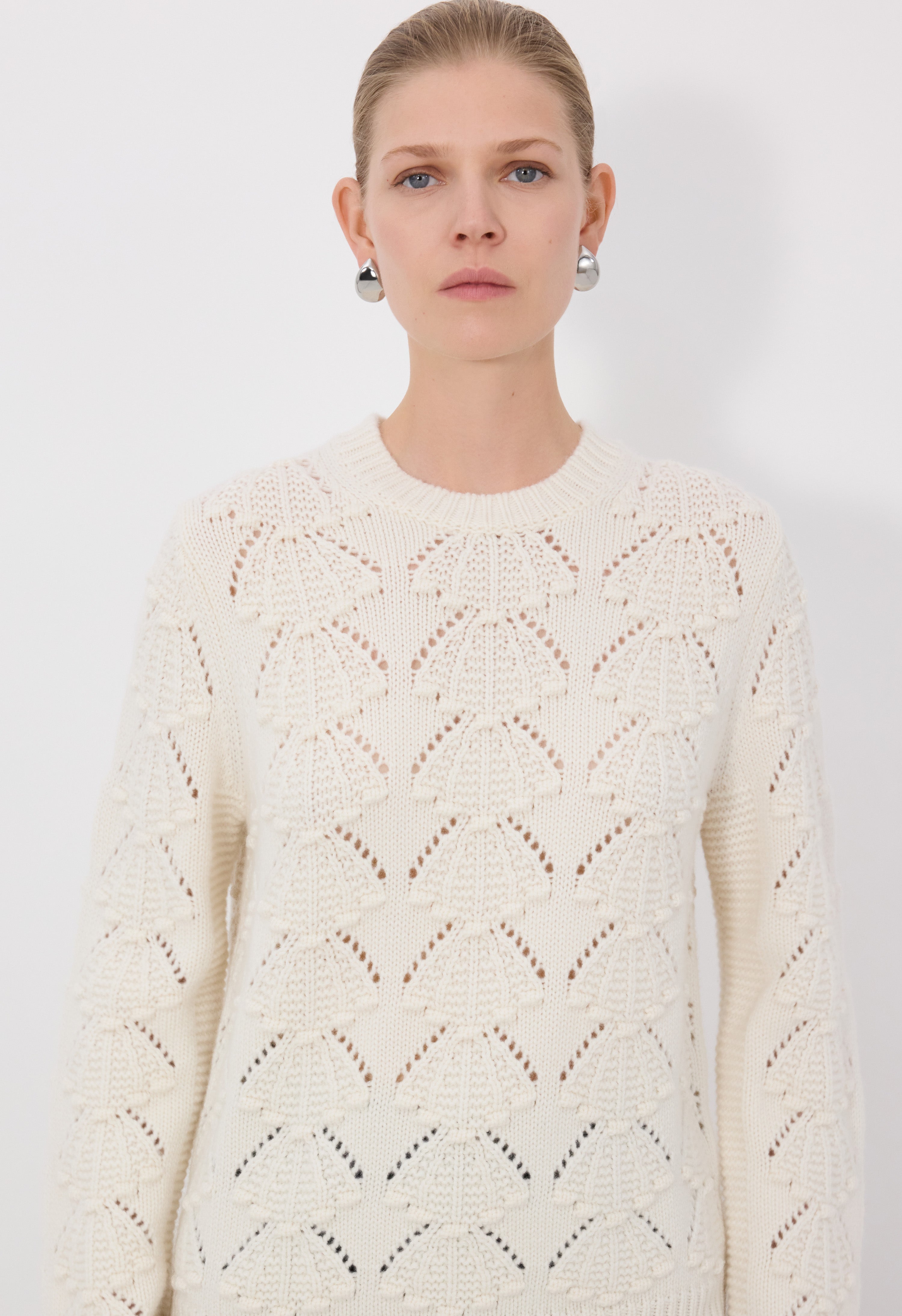 CLYDE Cashmere crochet sweater