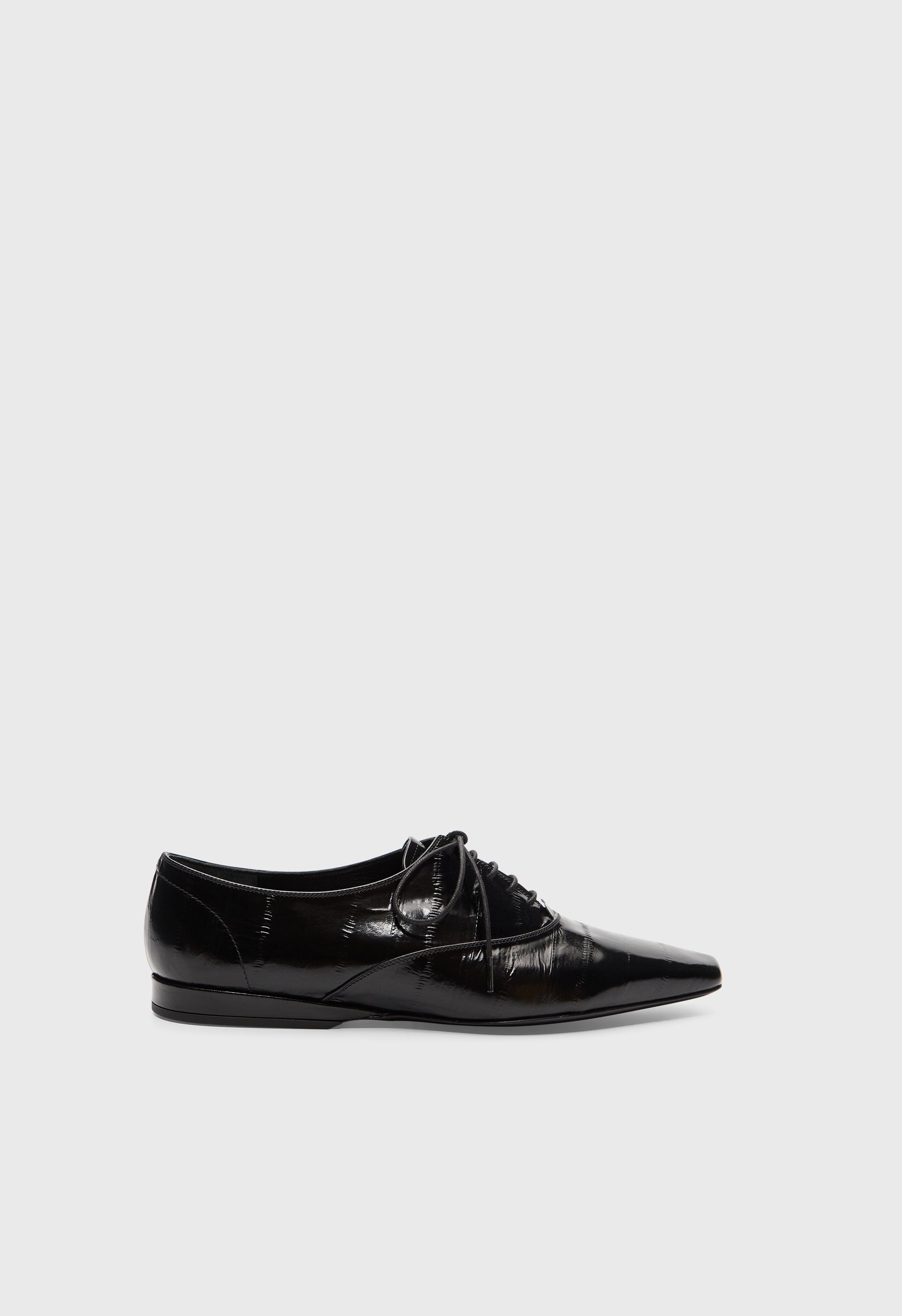 CONRAD Richelieus en cuir effet anguille