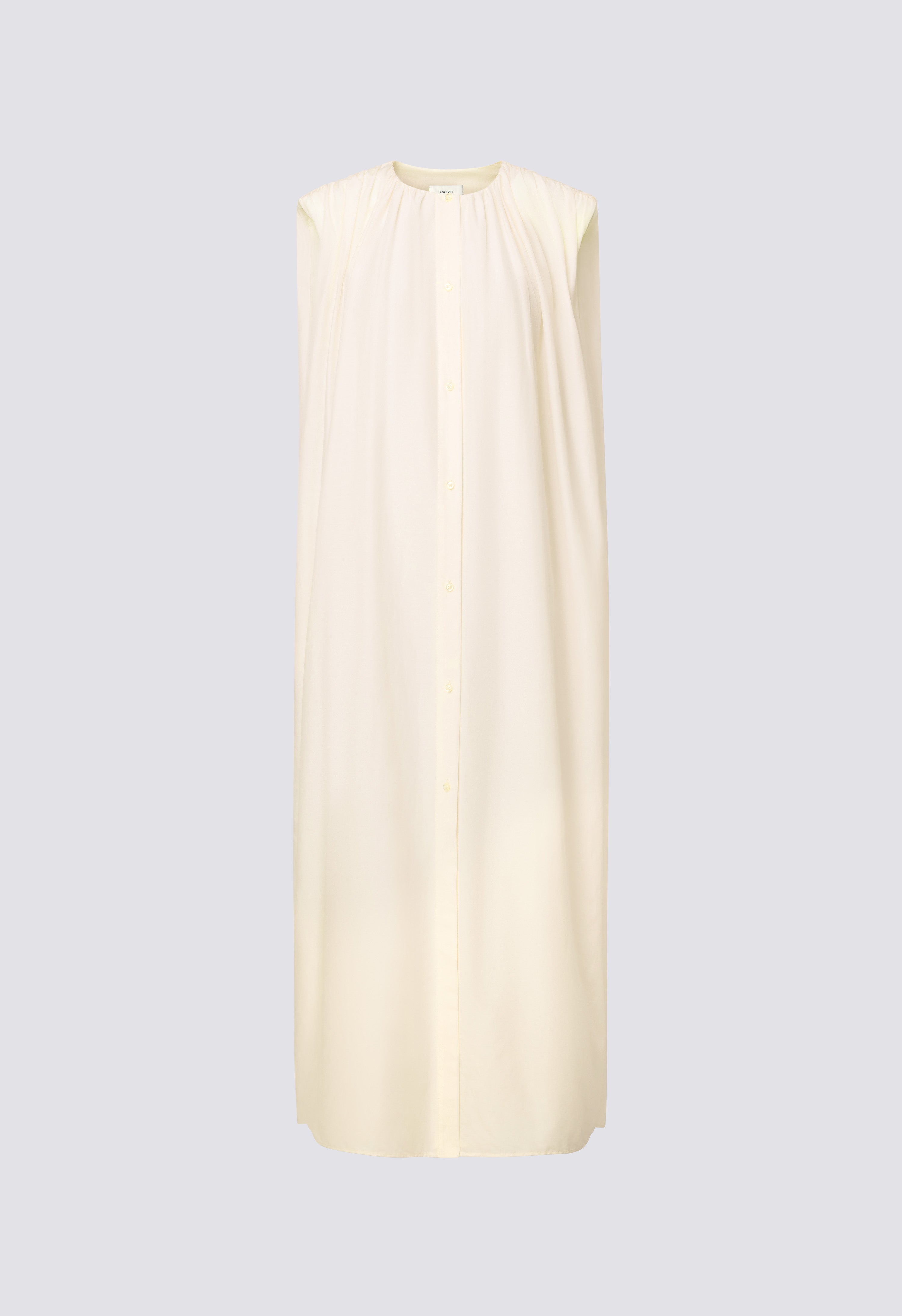 CORA Midi cotton silk voile dress
