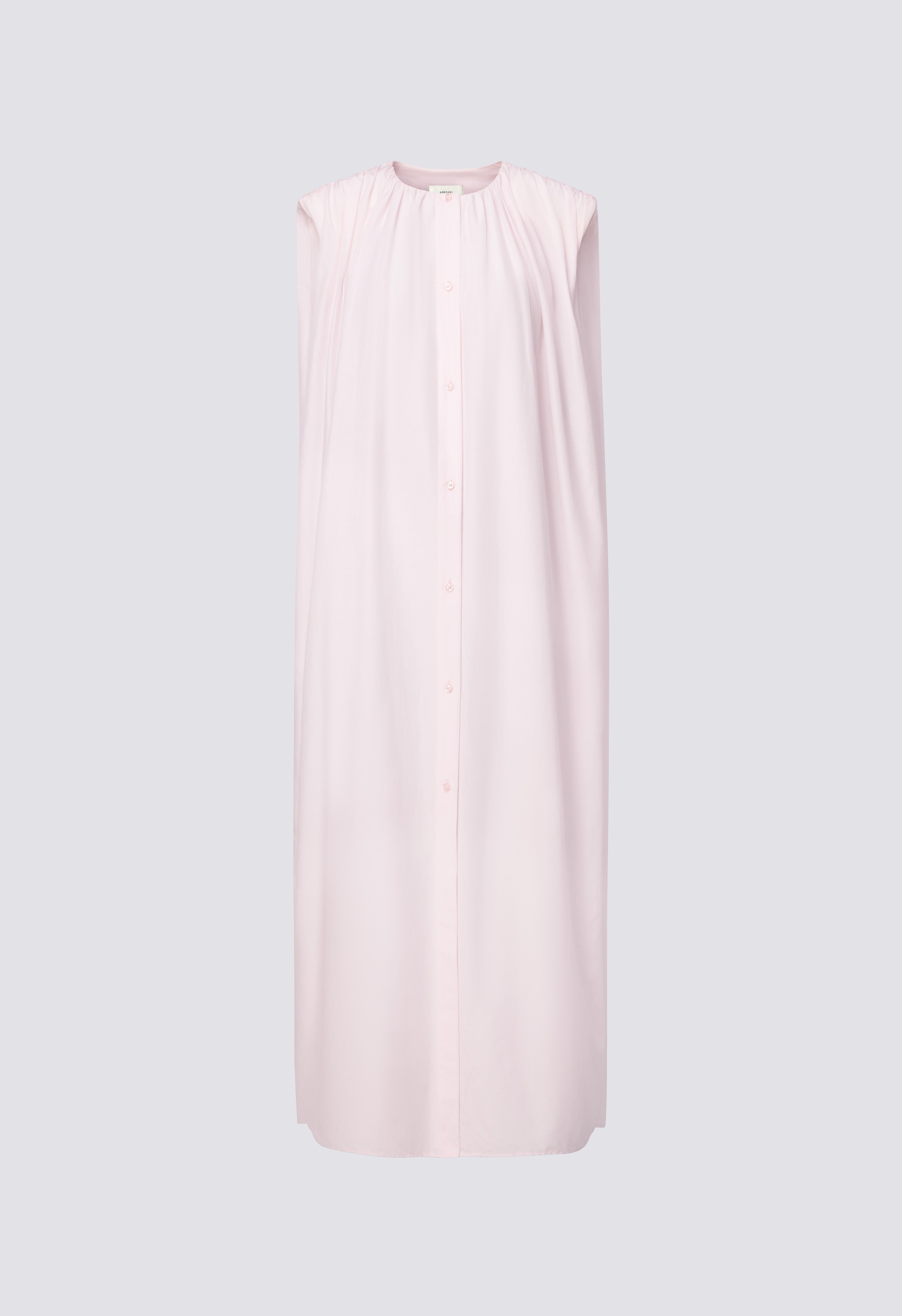 CORA Midi cotton silk voile dress