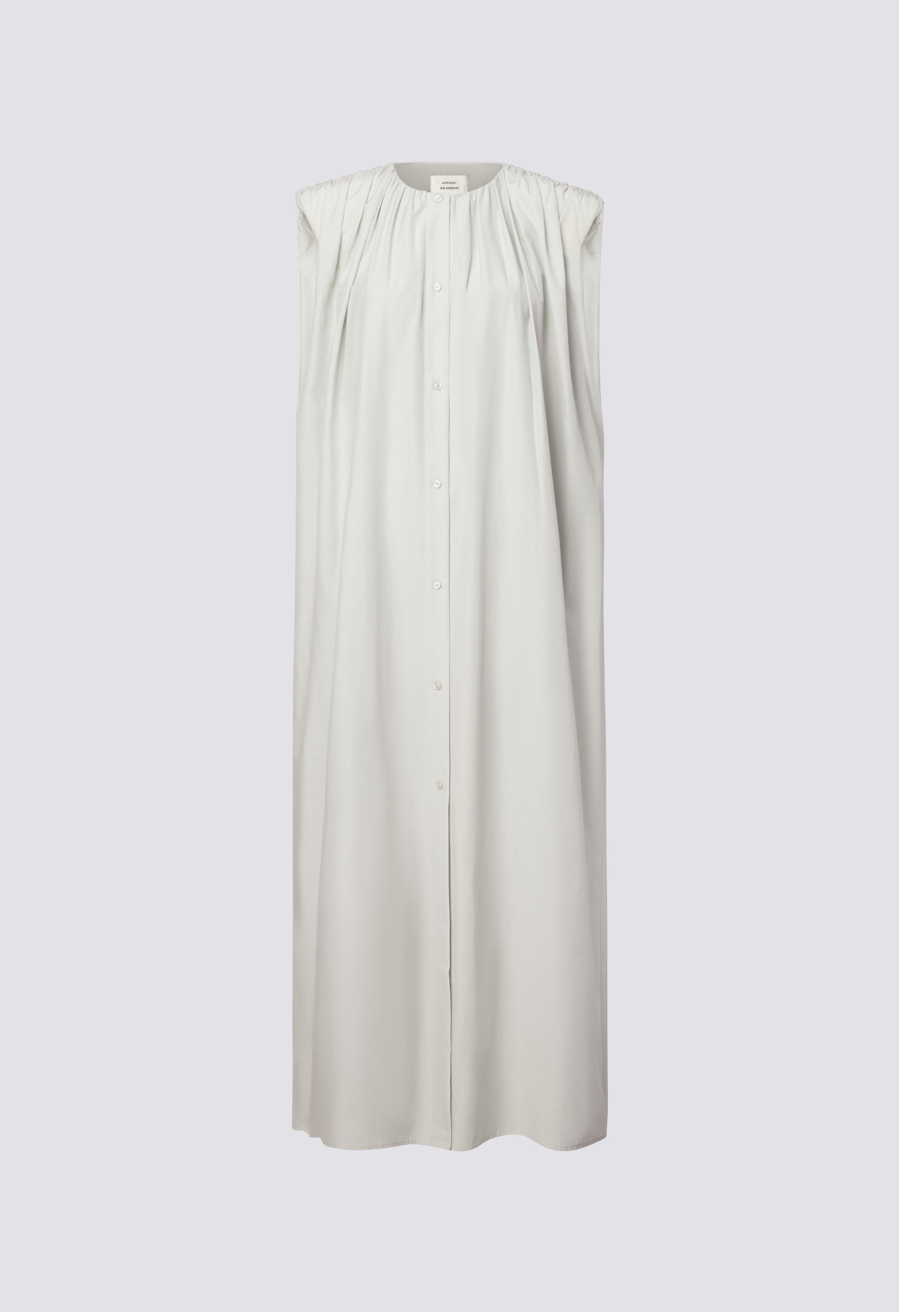 CORA Midi cotton silk voile dress