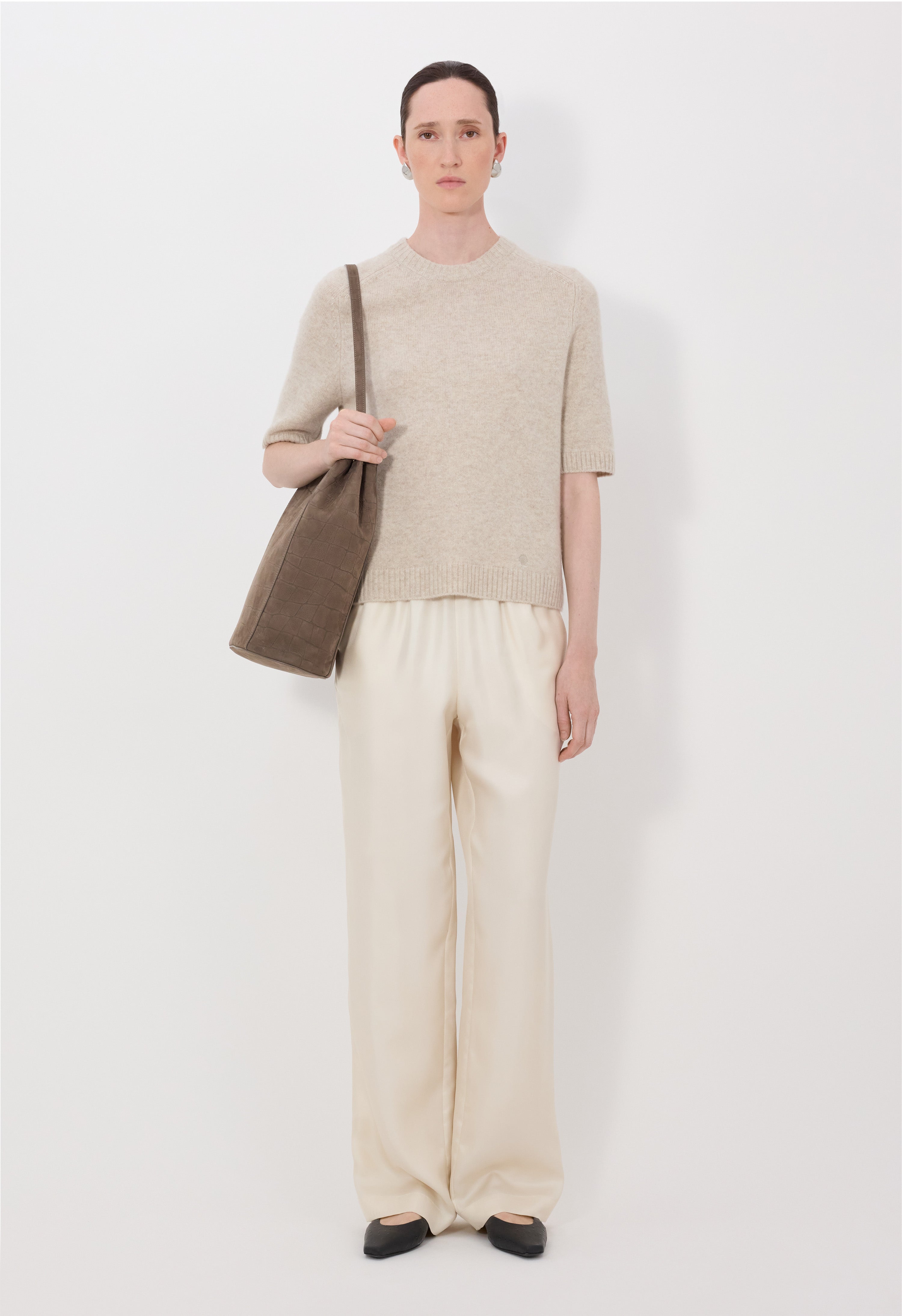 DARA Haut à manches courtes en cachemire