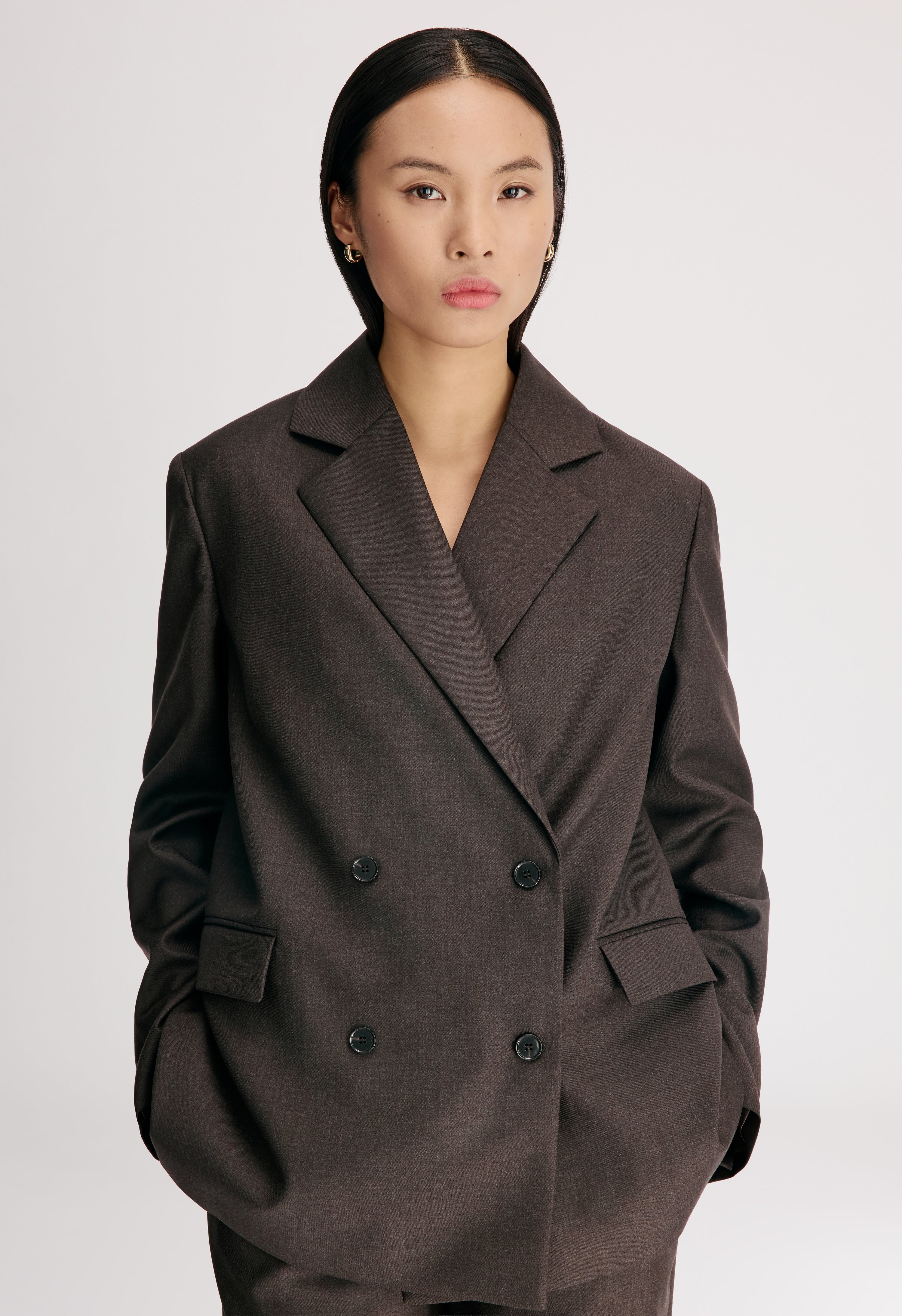 DONAU LDS Double breasted virgin wool jacket