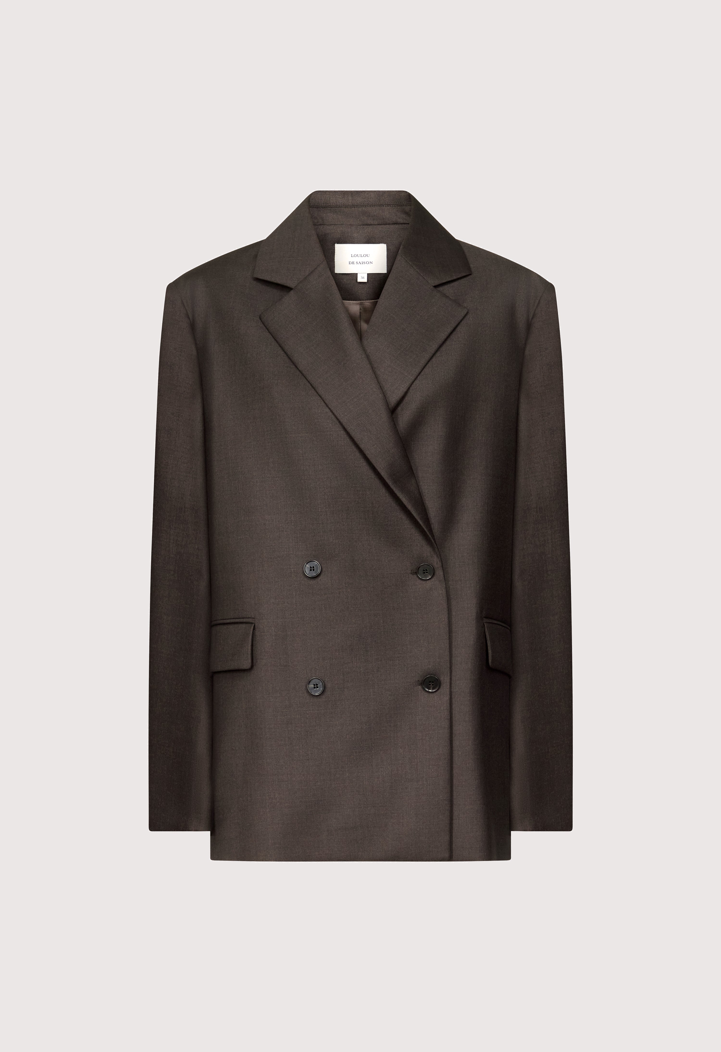 DONAU LDS Double breasted virgin wool jacket