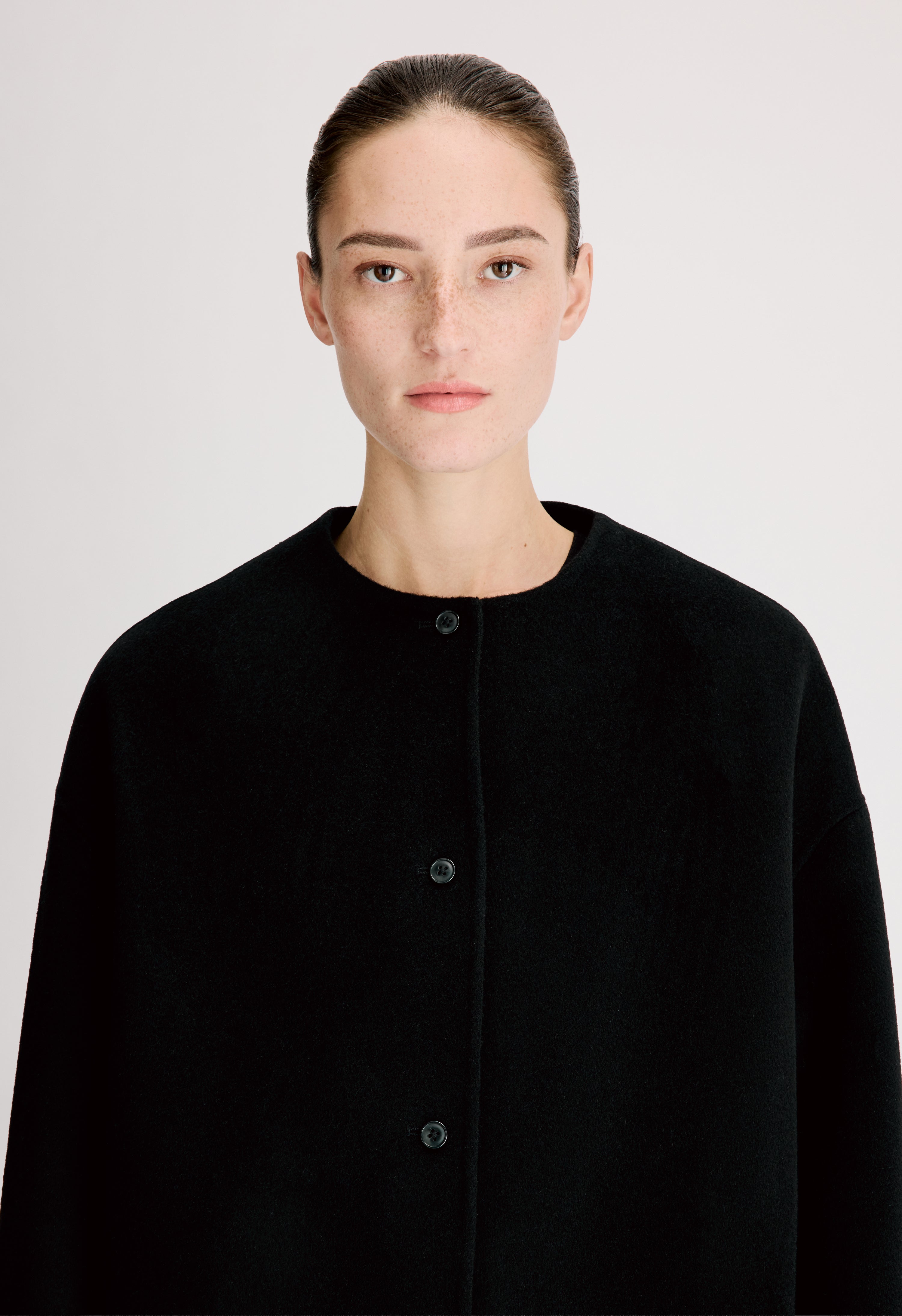 DUNNE LDS Oval-shaped short coat