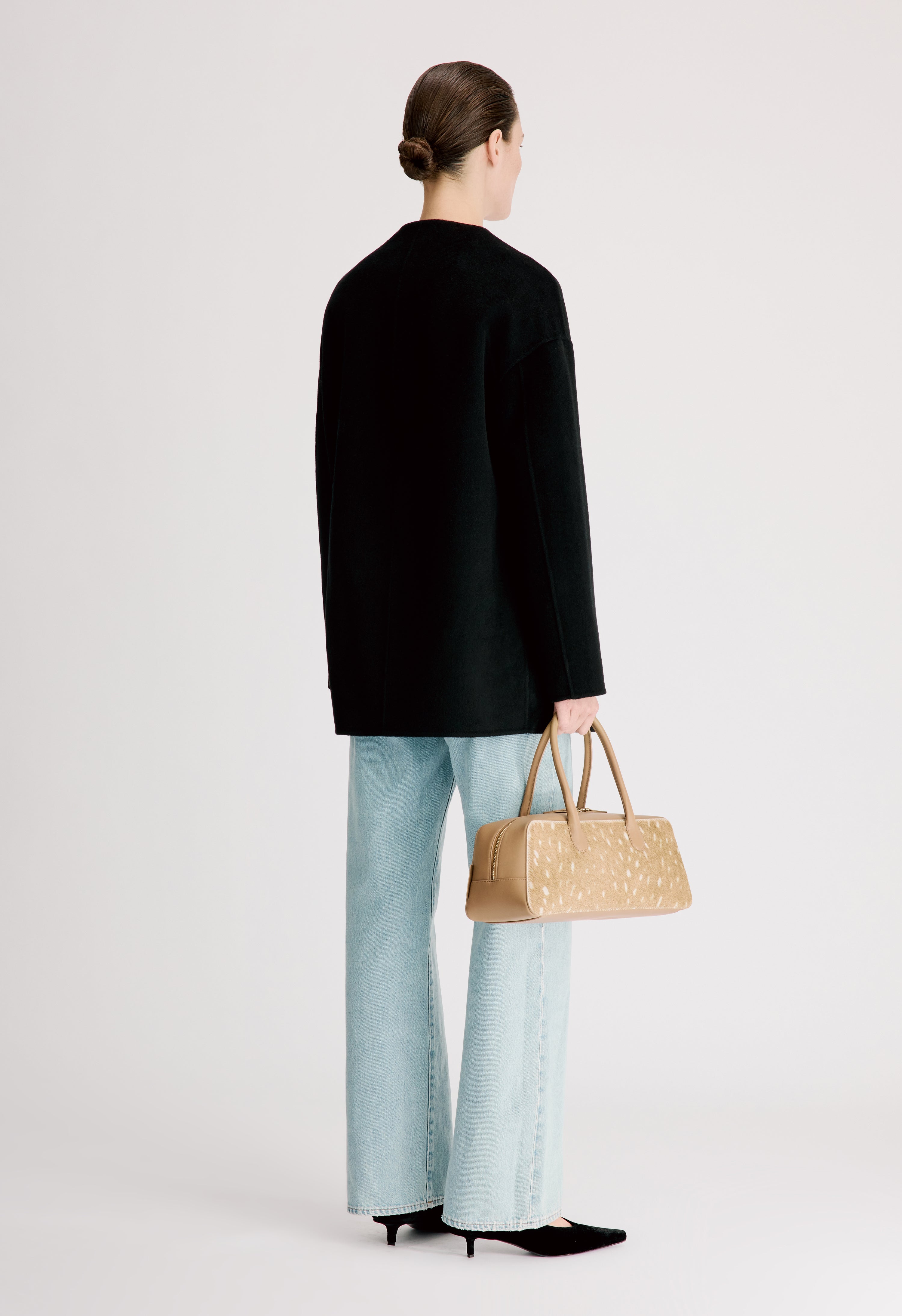 DUNNE LDS Oval-shaped short coat