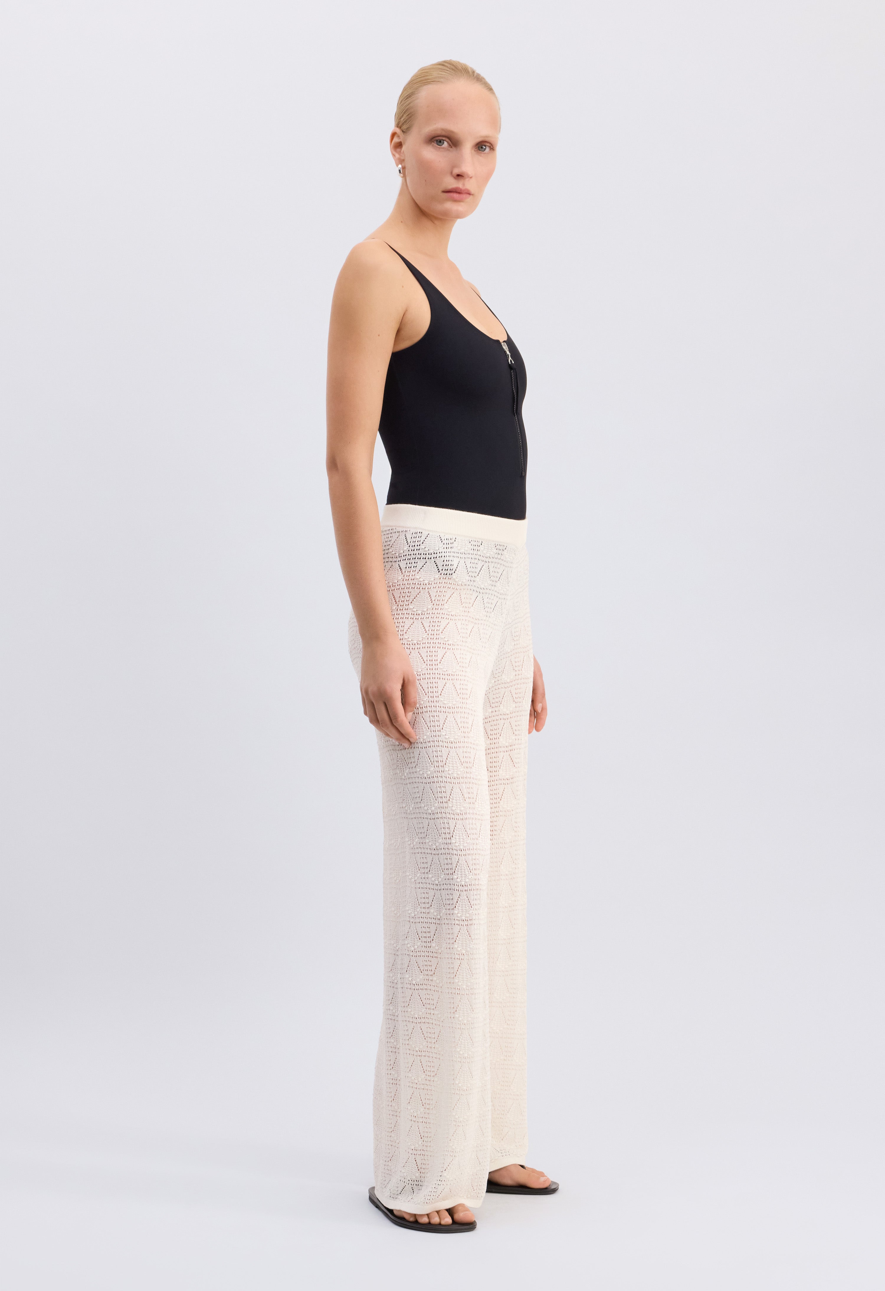 EGEO Pantalon à la taille élastique