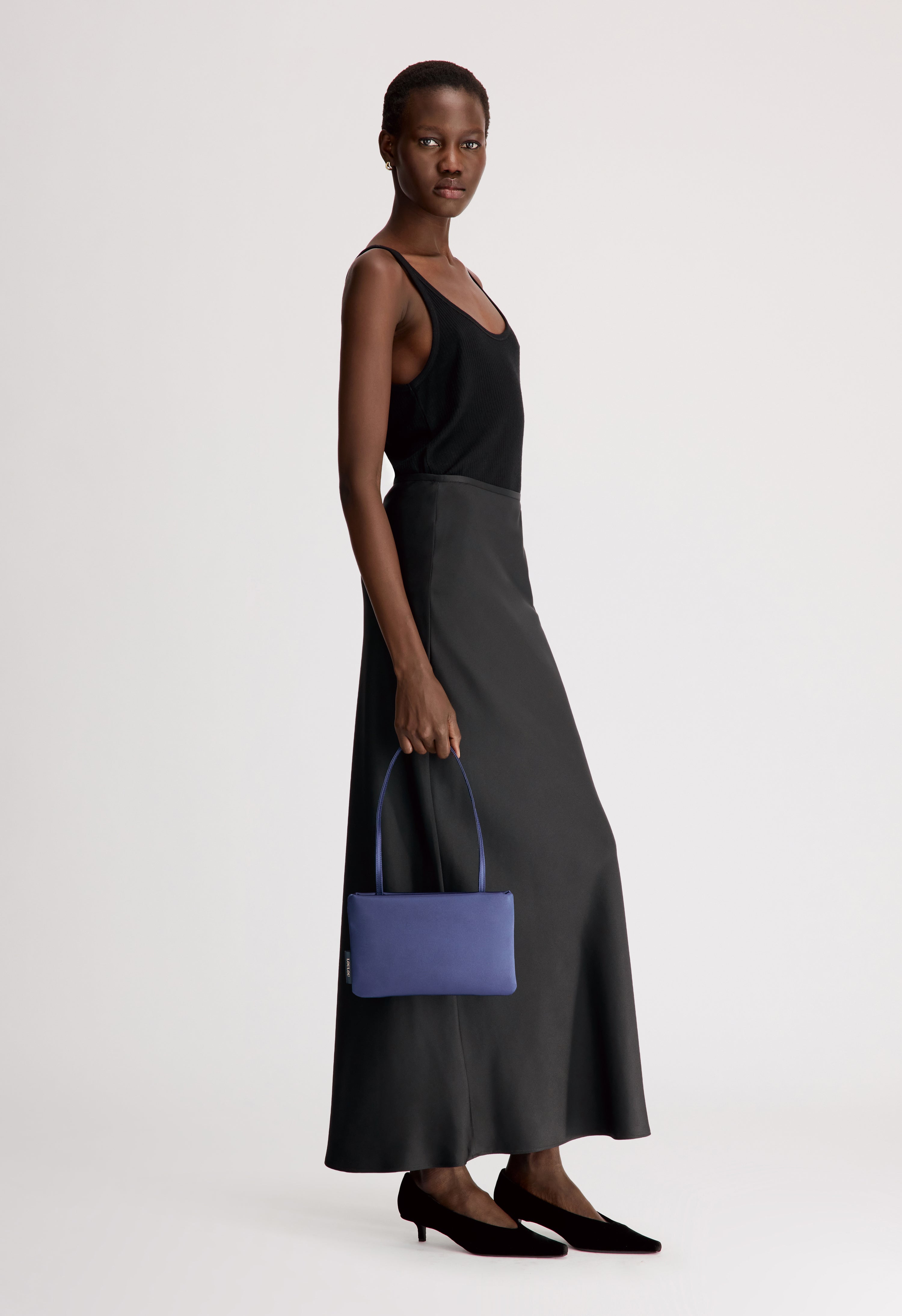 ELI Silk twill maxi skirt