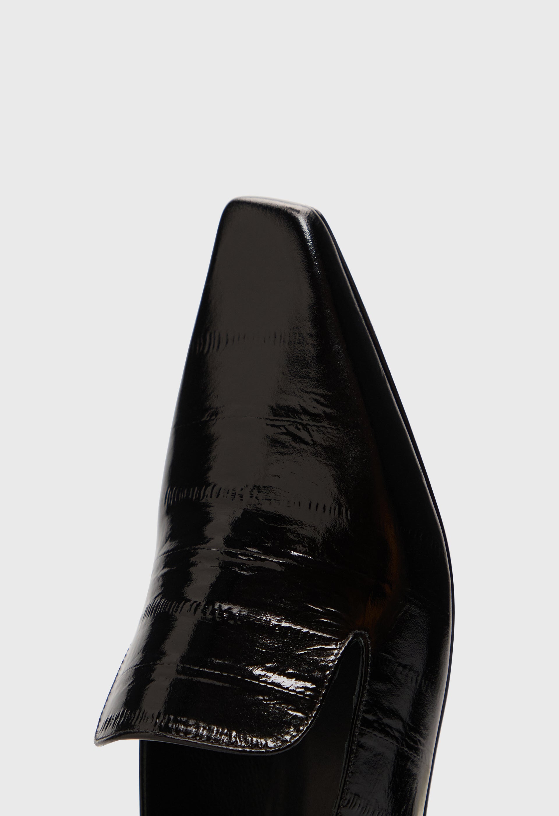 EMMET Mocassins en cuir effet anguille