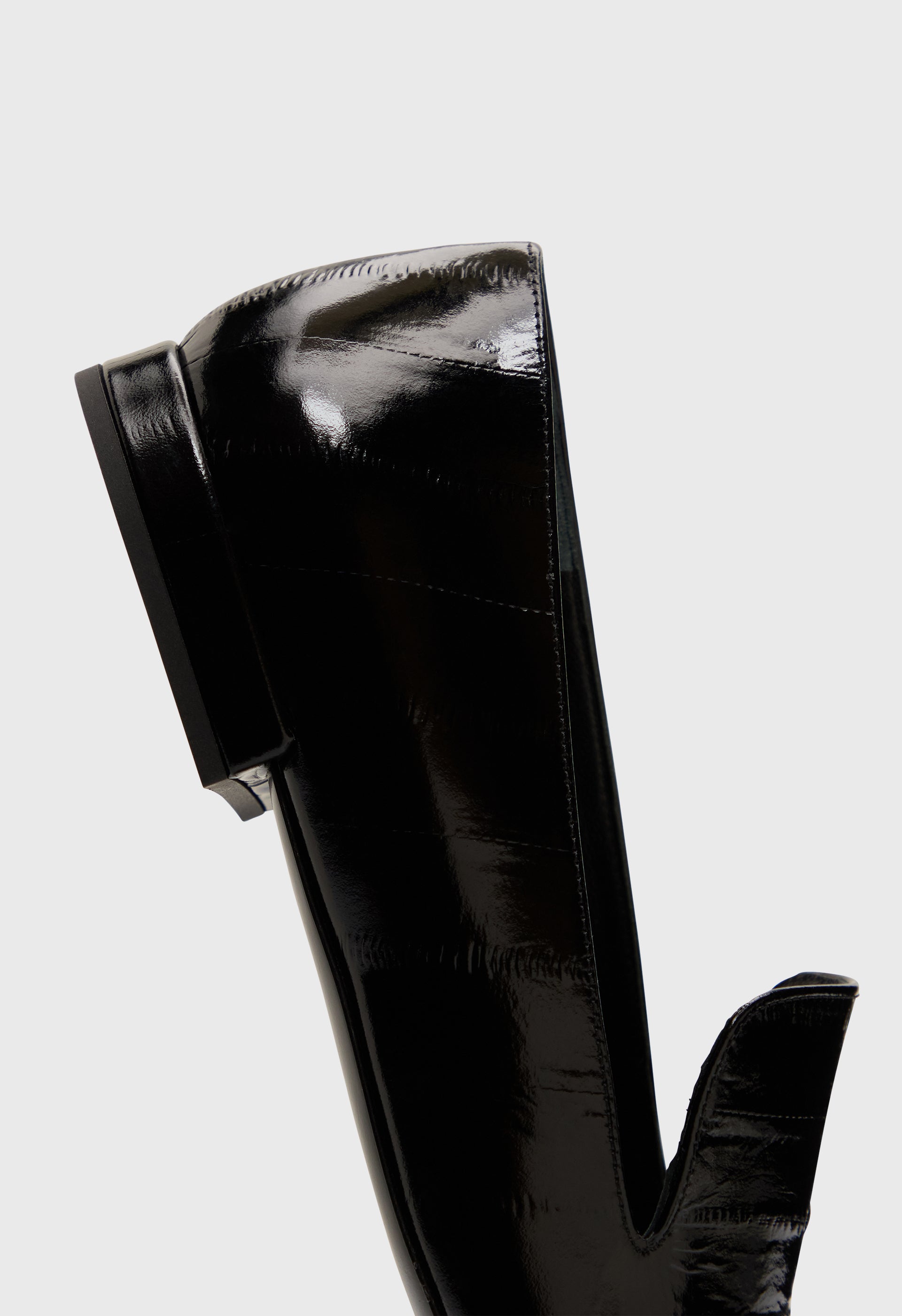 EMMET Mocassins en cuir effet anguille