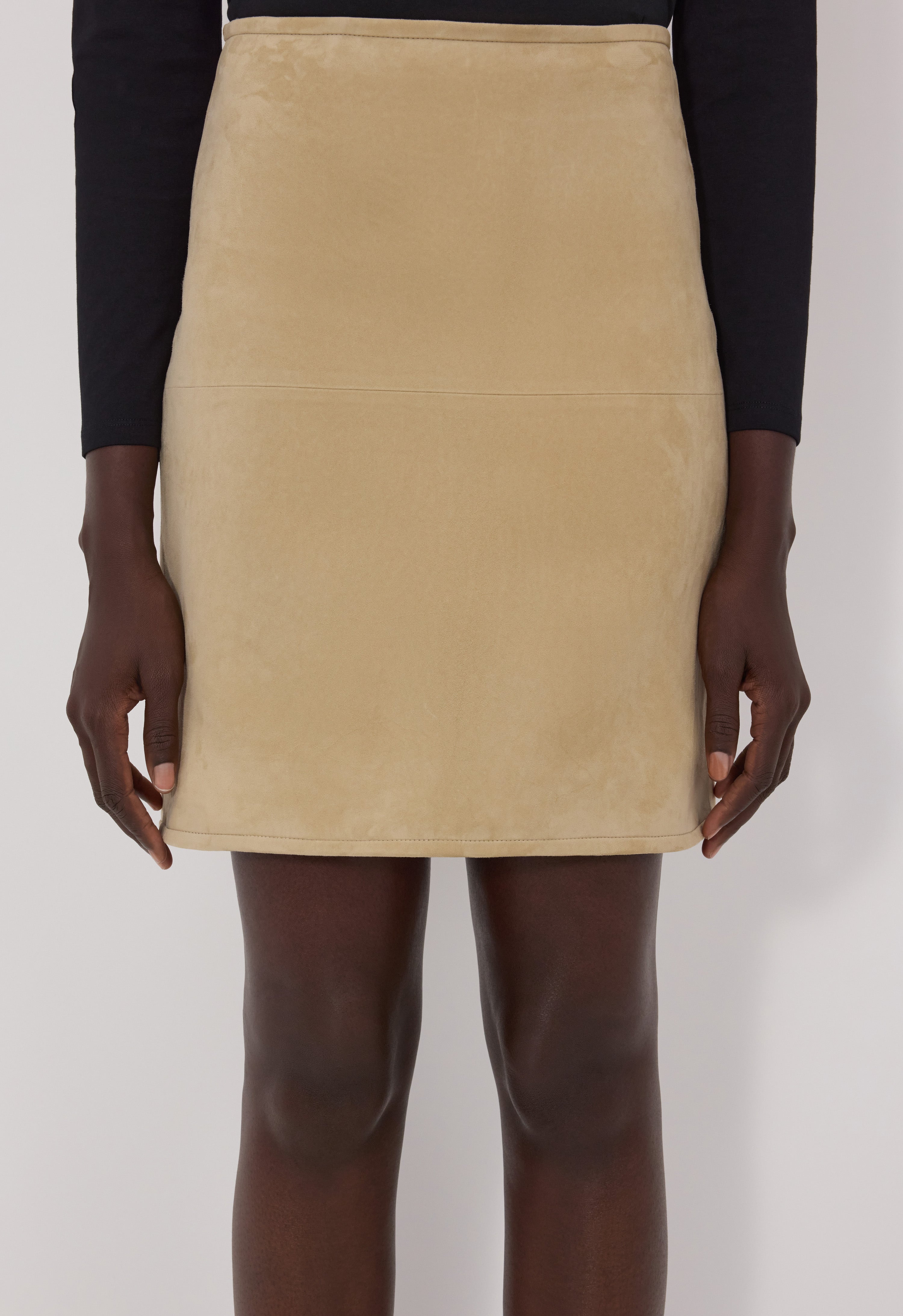 ENGEL Suede pencil skirt