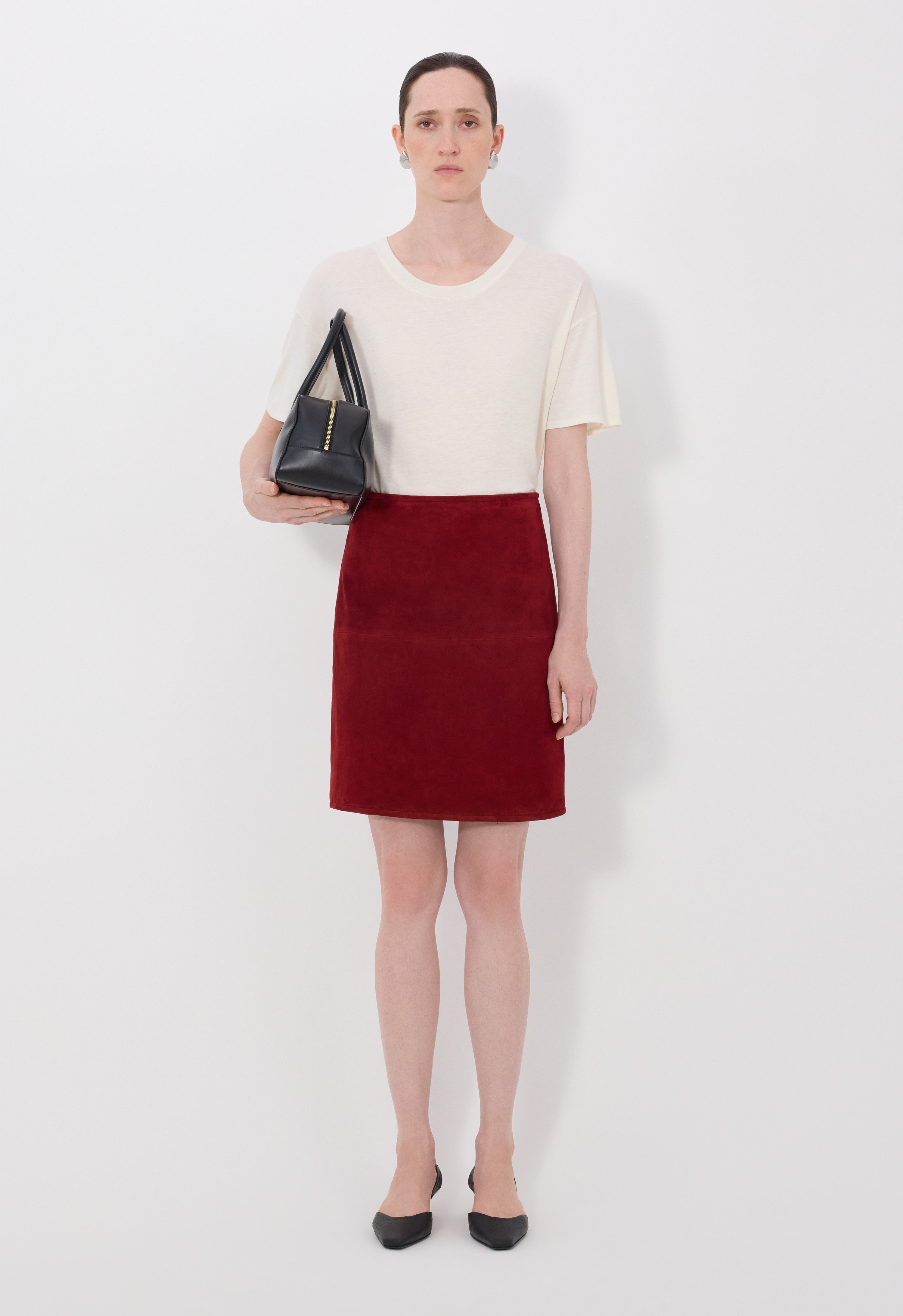 ENGEL Suede pencil skirt
