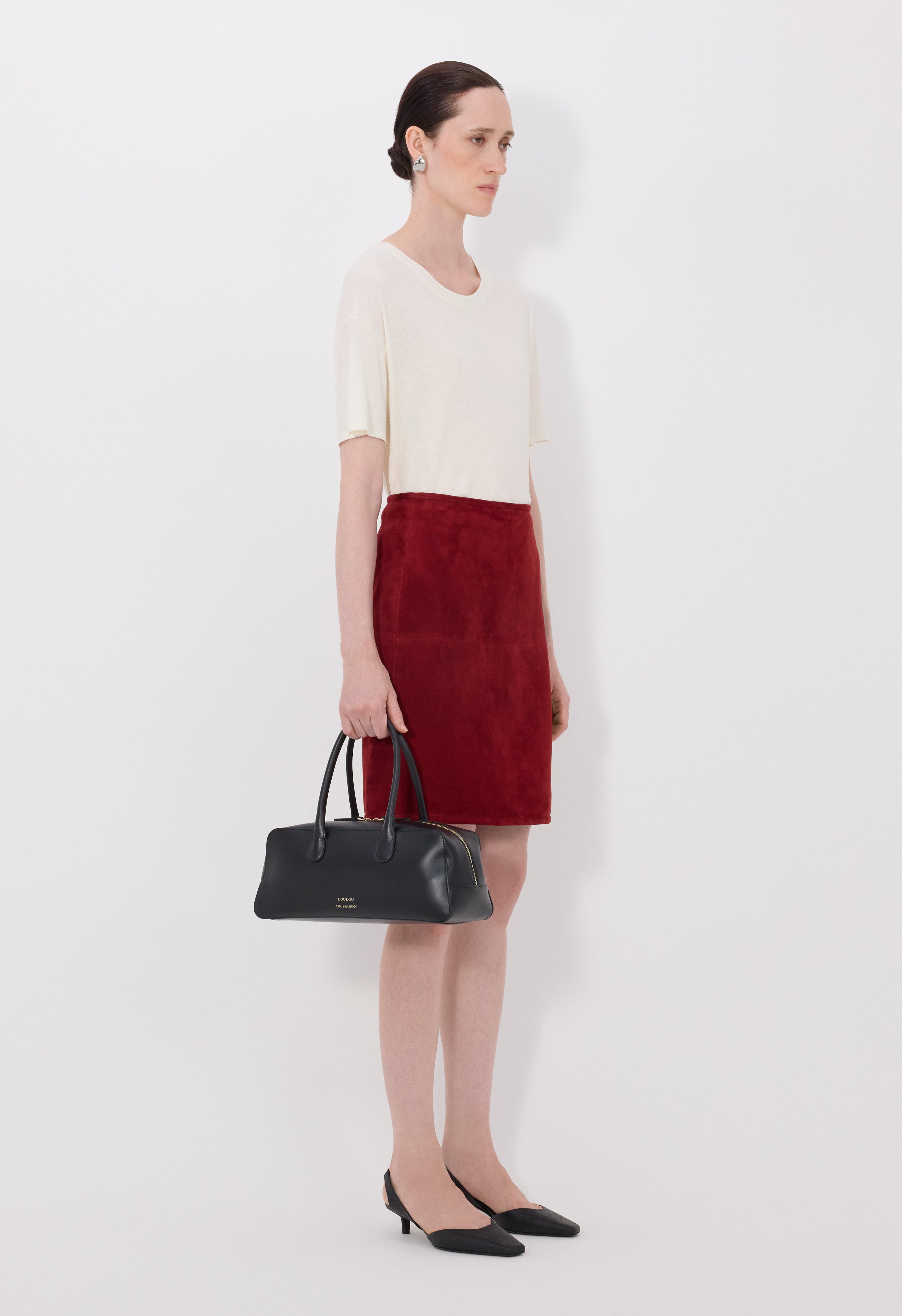 ENGEL Suede pencil skirt