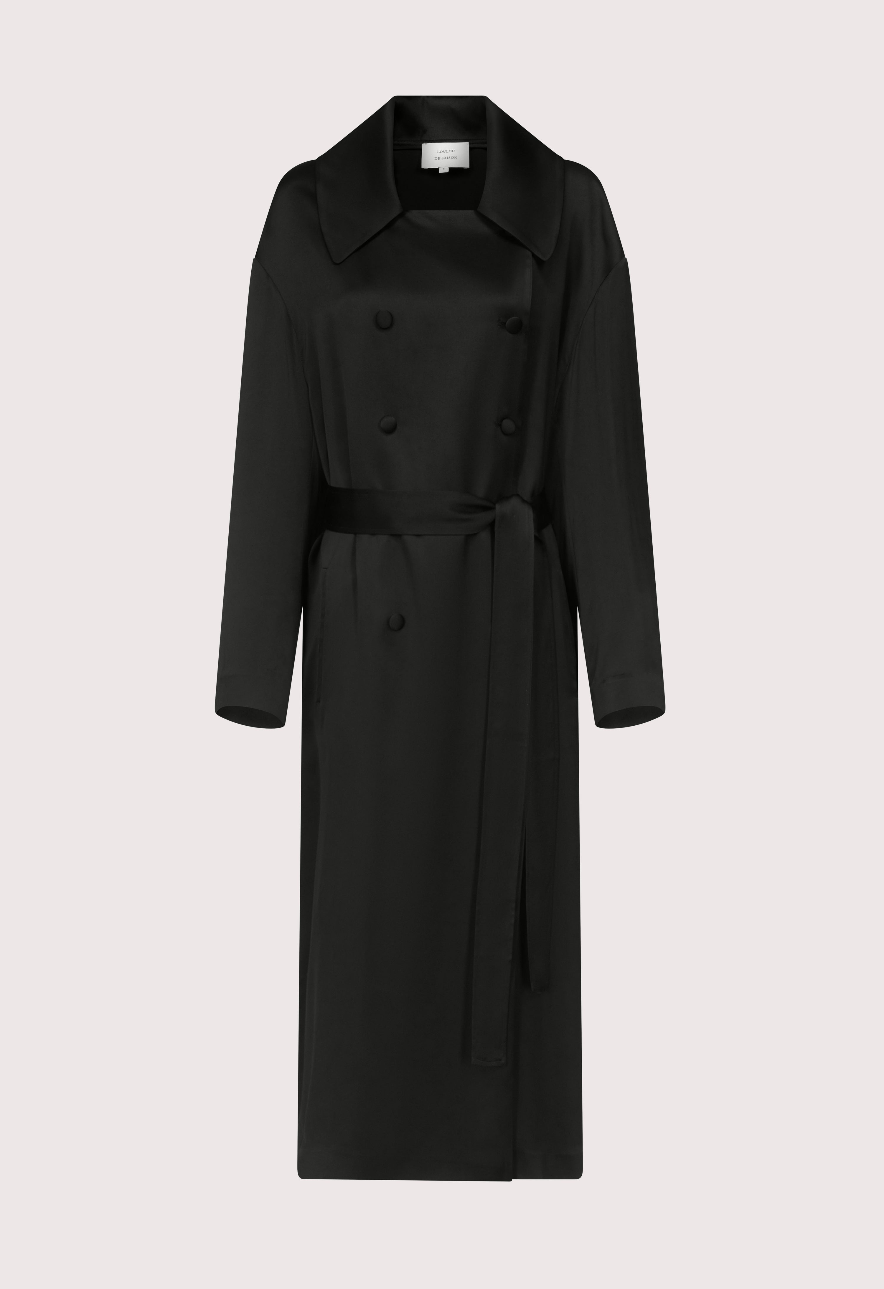 ERIKA Robe manteau en satin