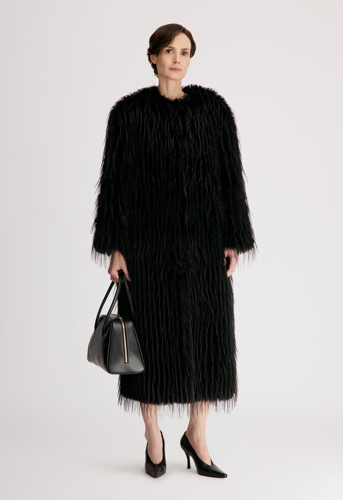EYA Faux fur long coat