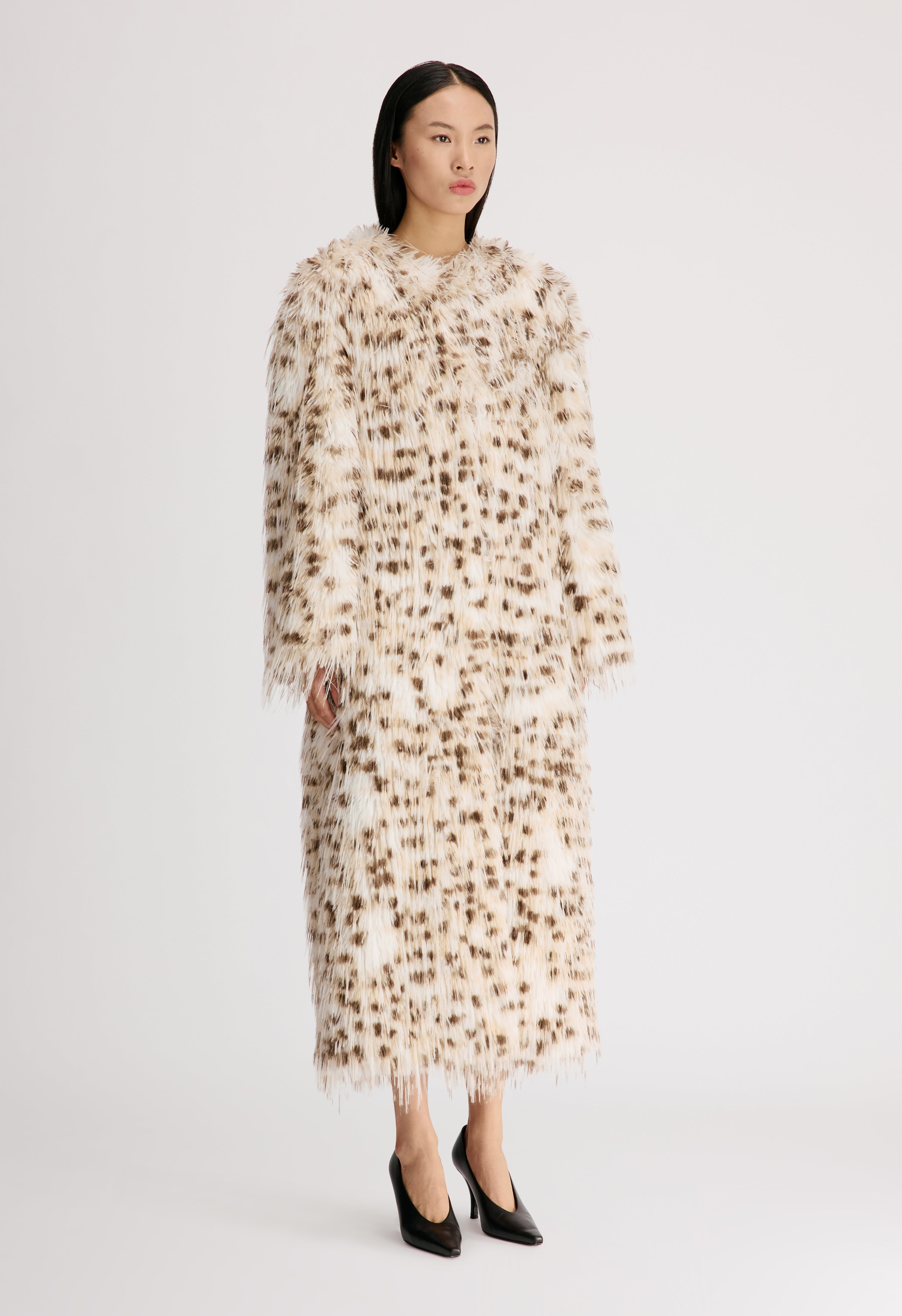EYA Faux fur long coat