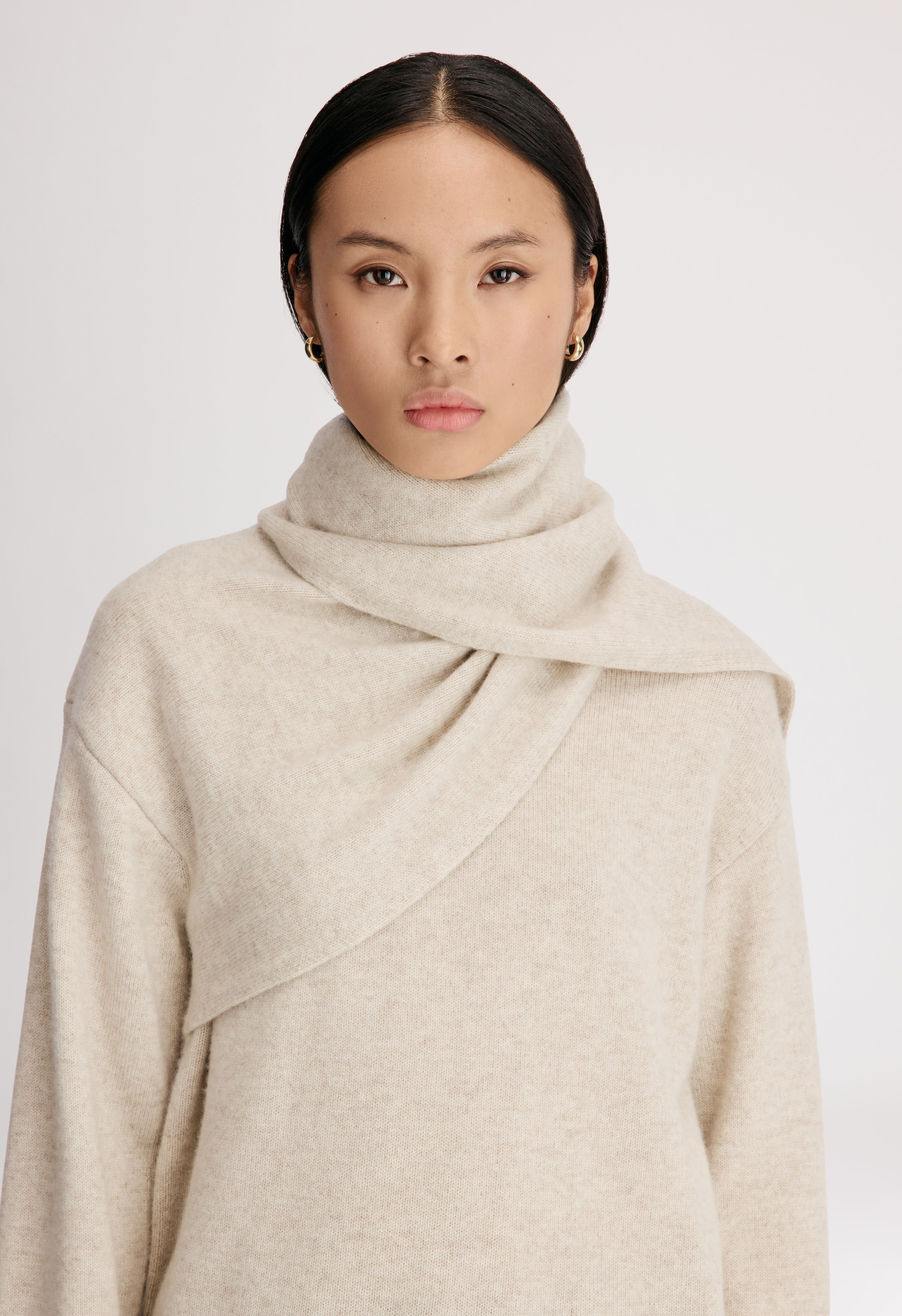 FRANCES Cashmere scarf sweater