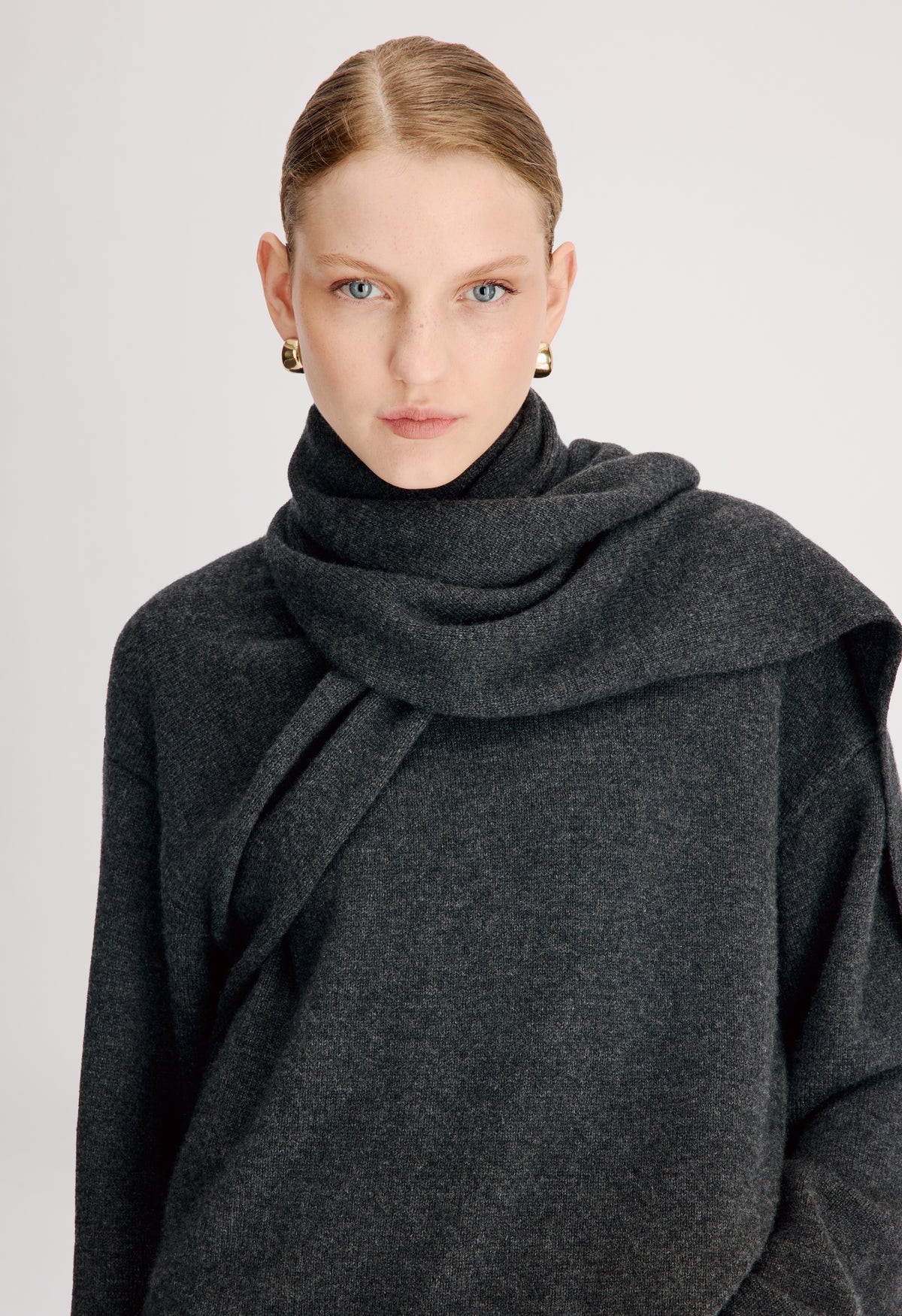 FRANCES Cashmere scarf sweater