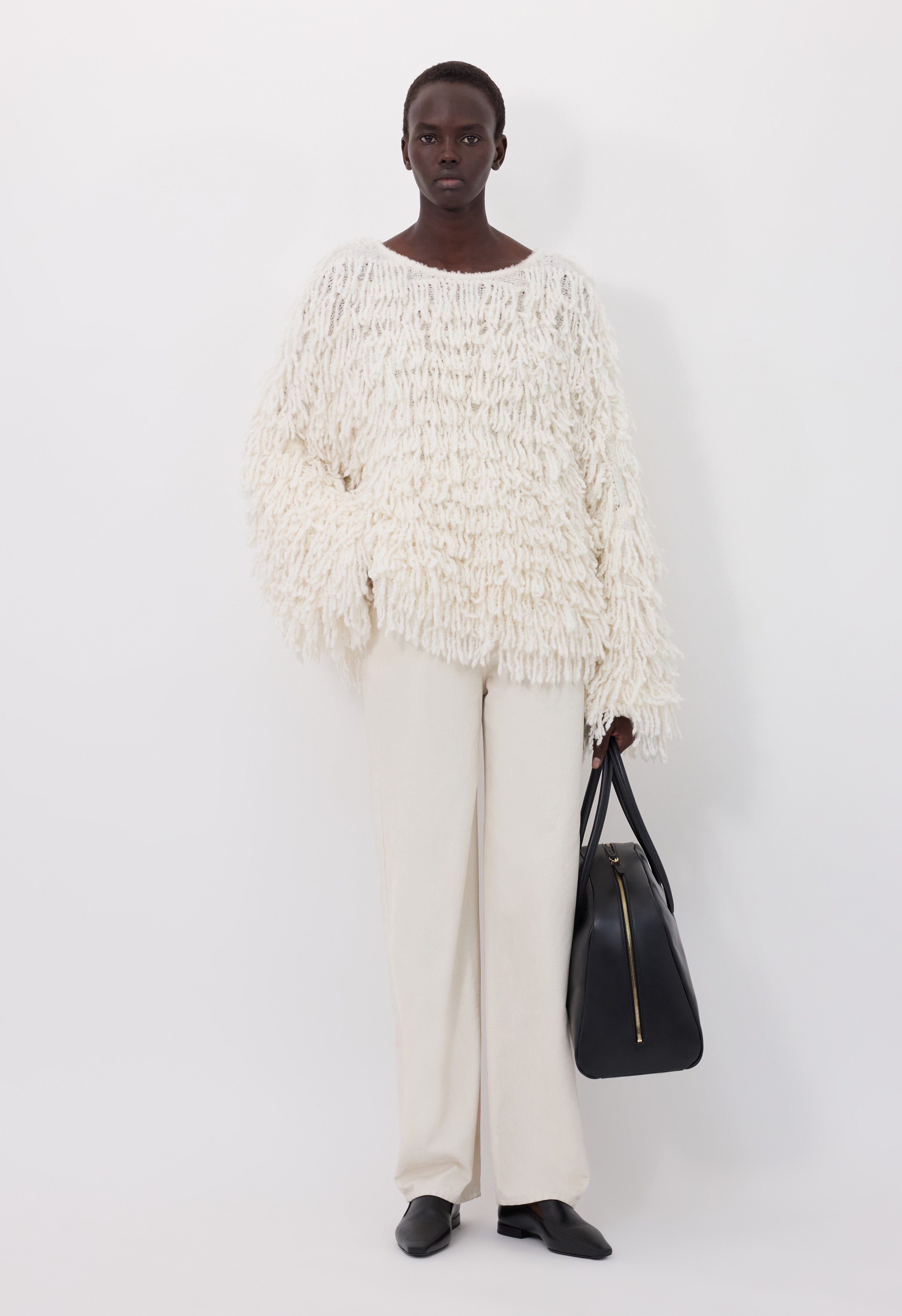 GABIN Alpaca fringes sweater