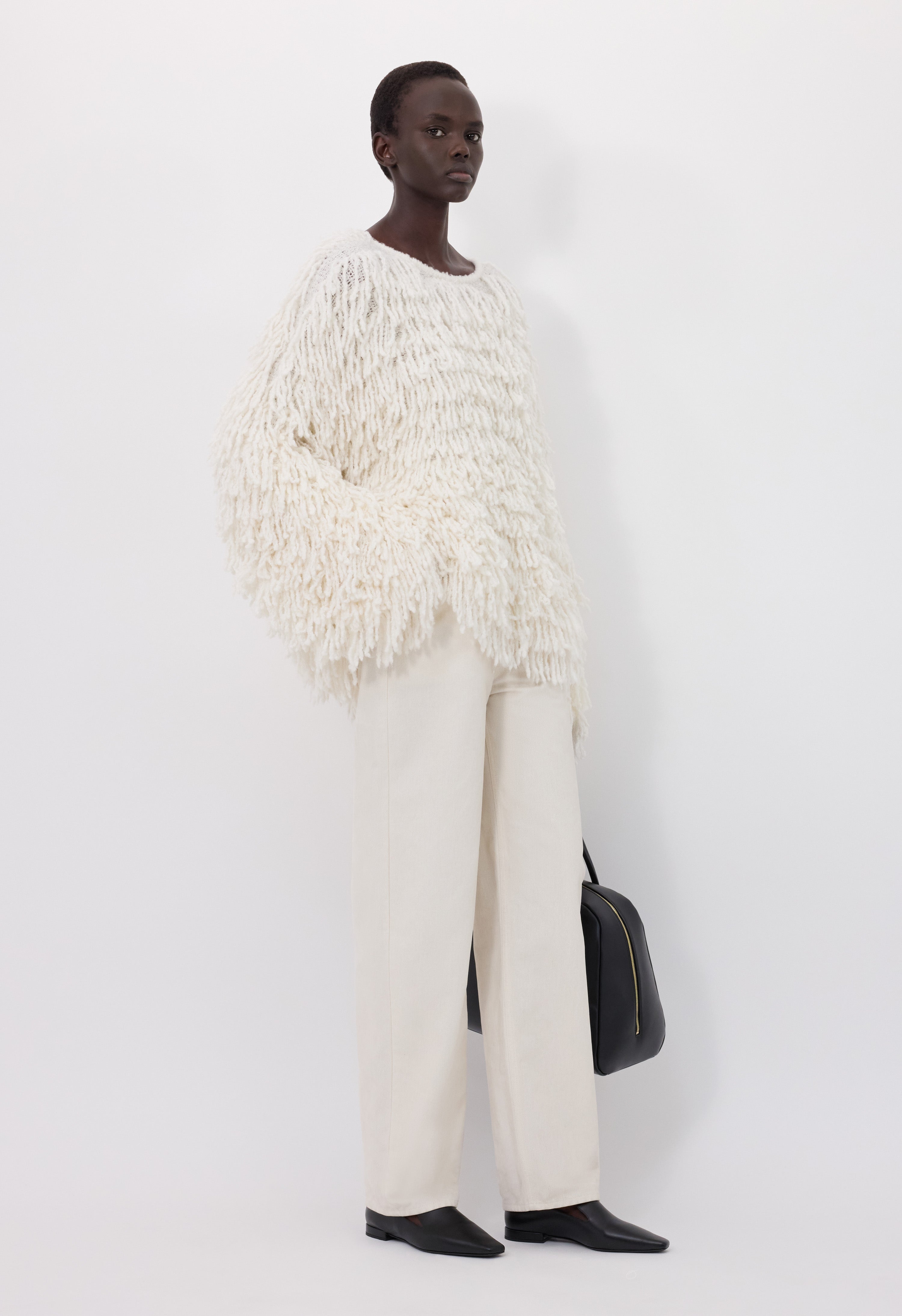 GABIN Alpaca fringes sweater