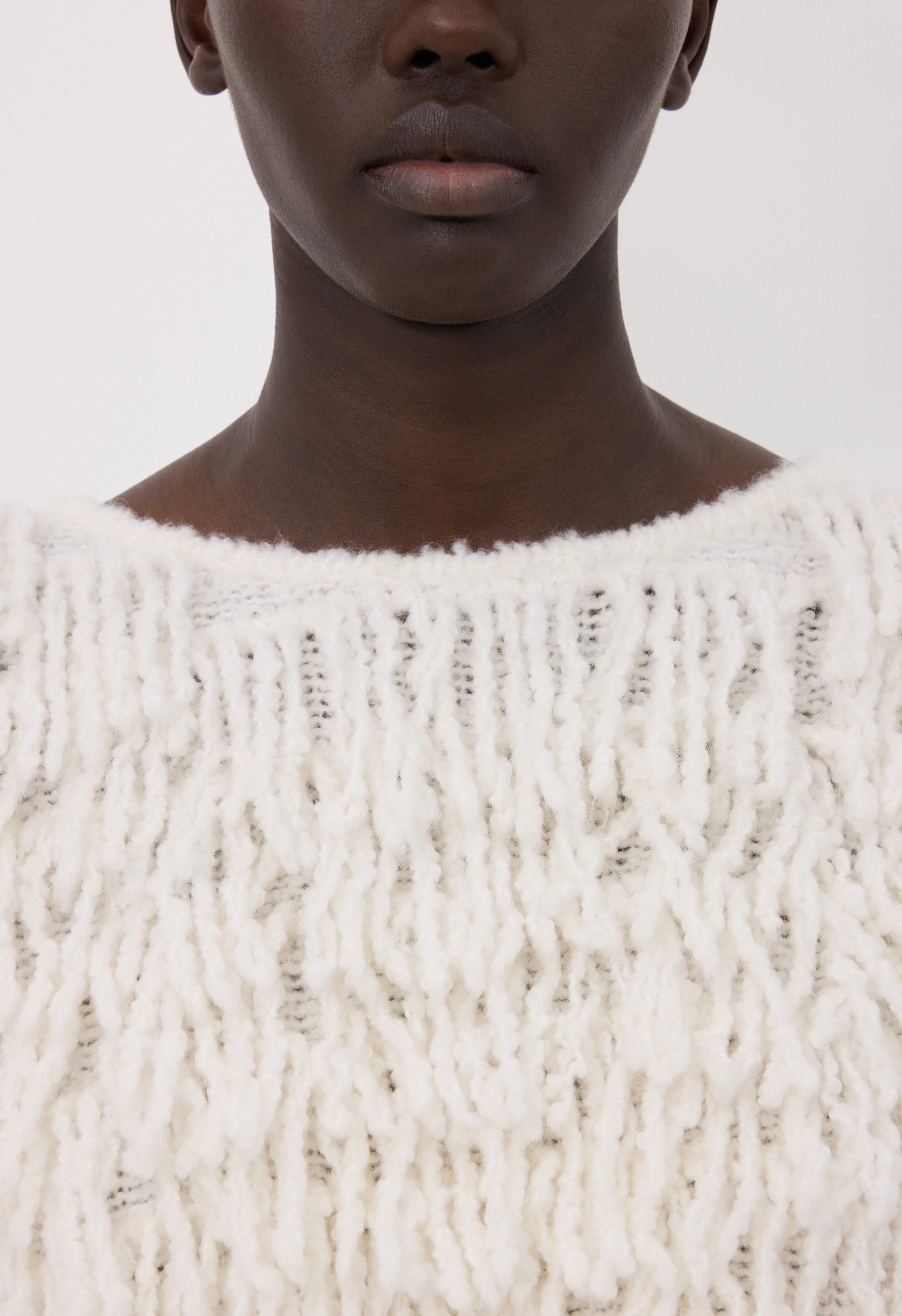GABIN Alpaca fringes sweater