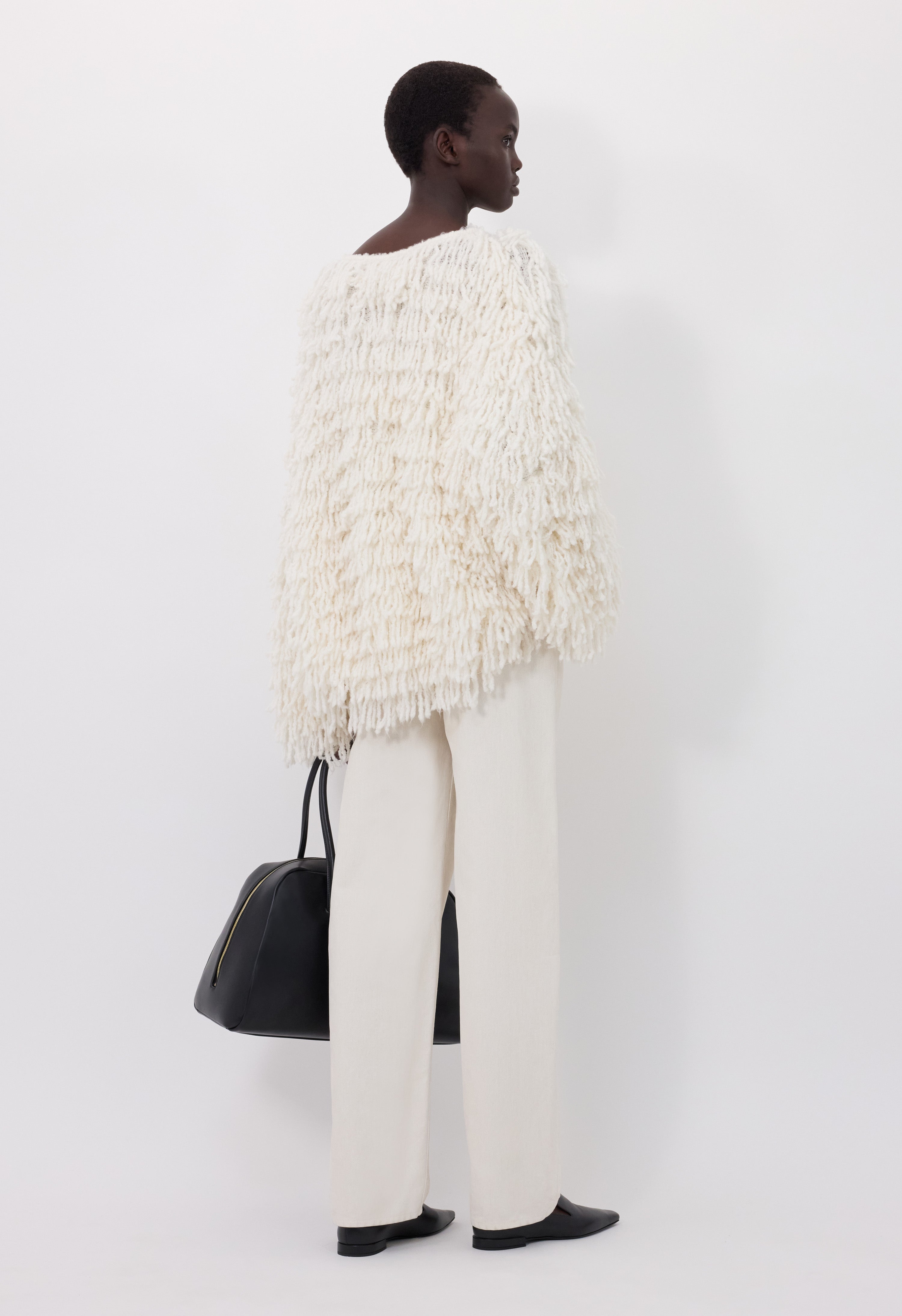 GABIN Alpaca fringes sweater