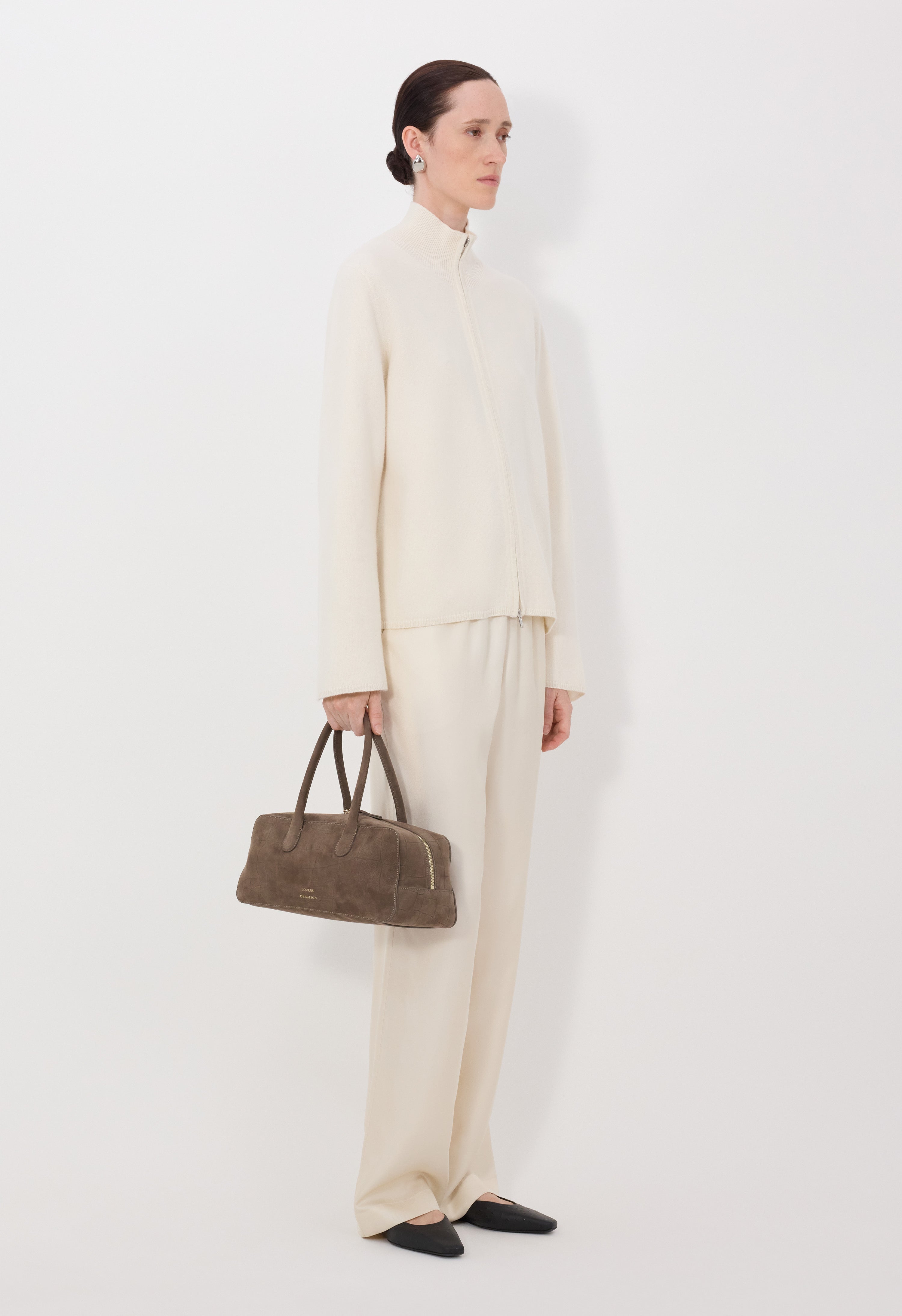 GABI Zipped cashmere cardigan