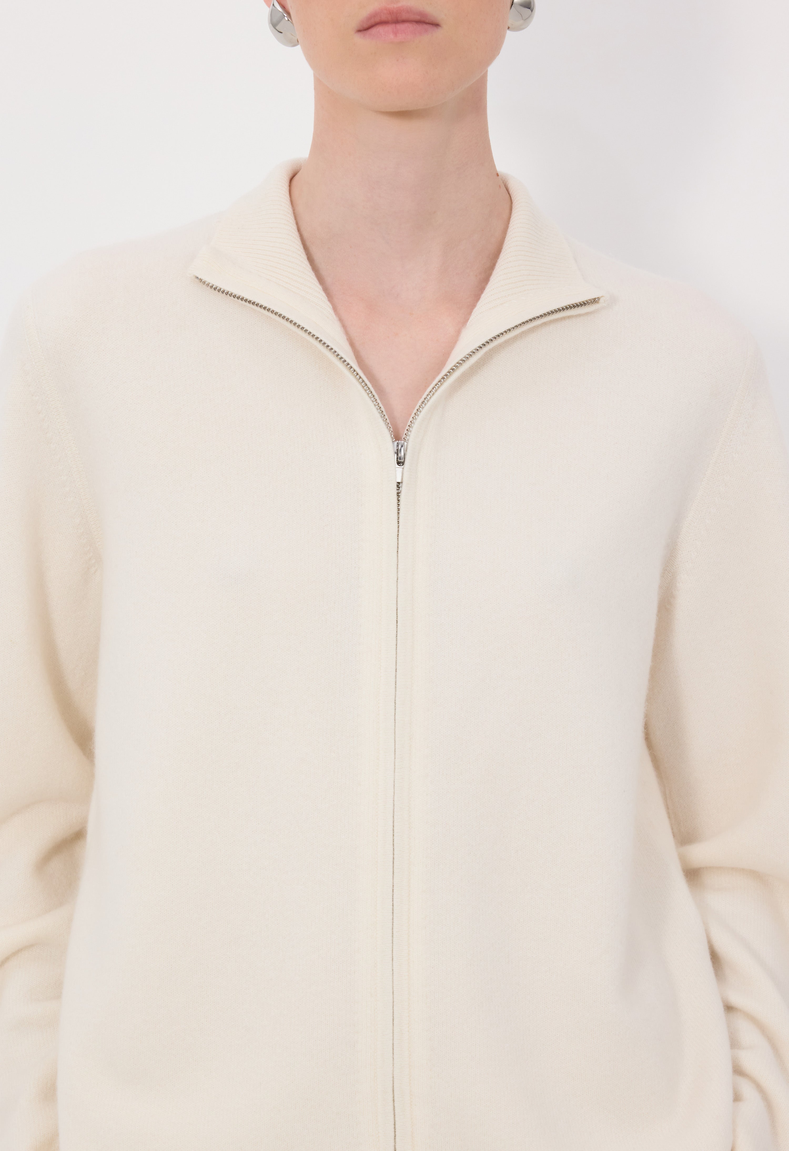 GABI Zipped cashmere cardigan