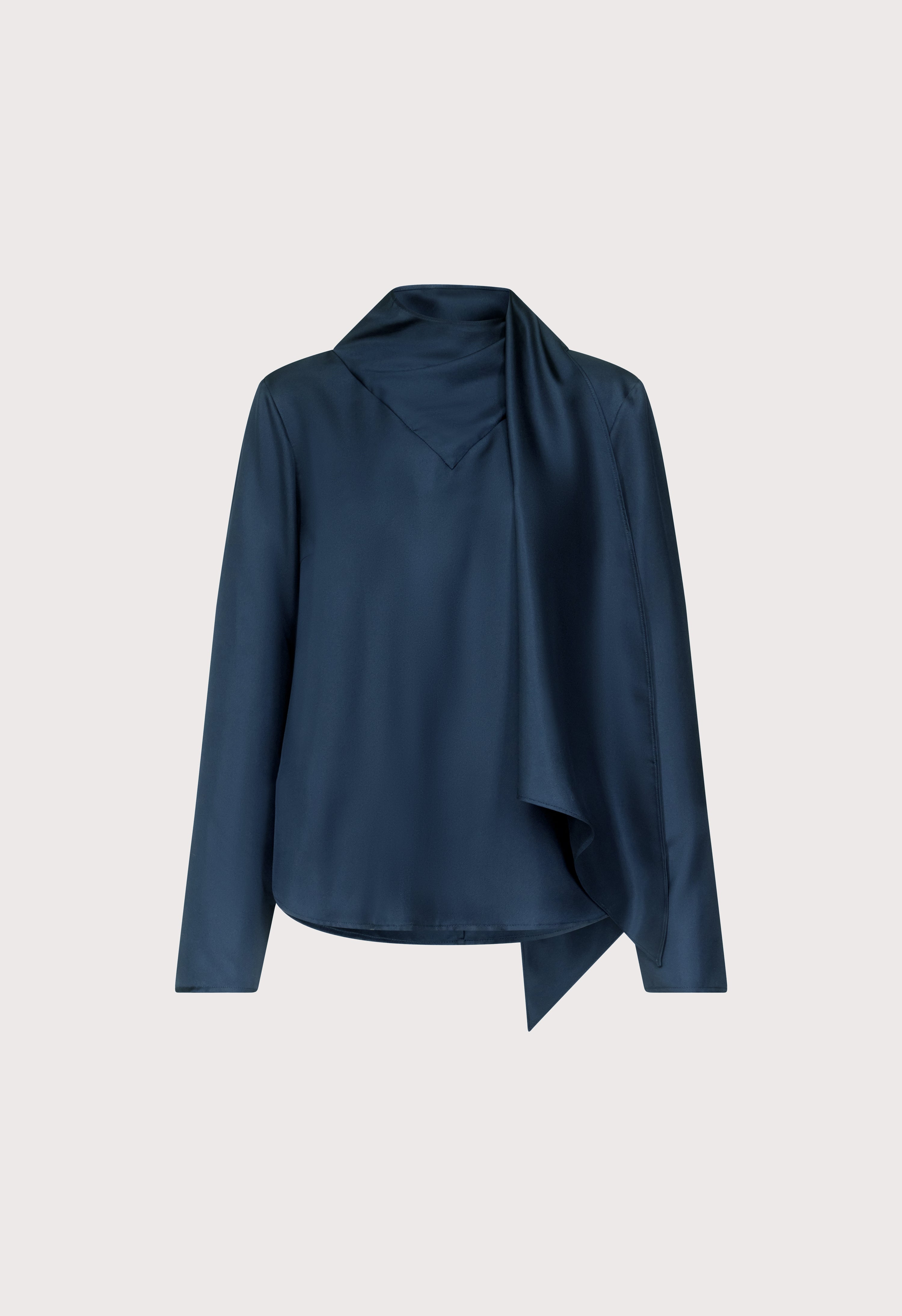 GALA Silk twill scarf top