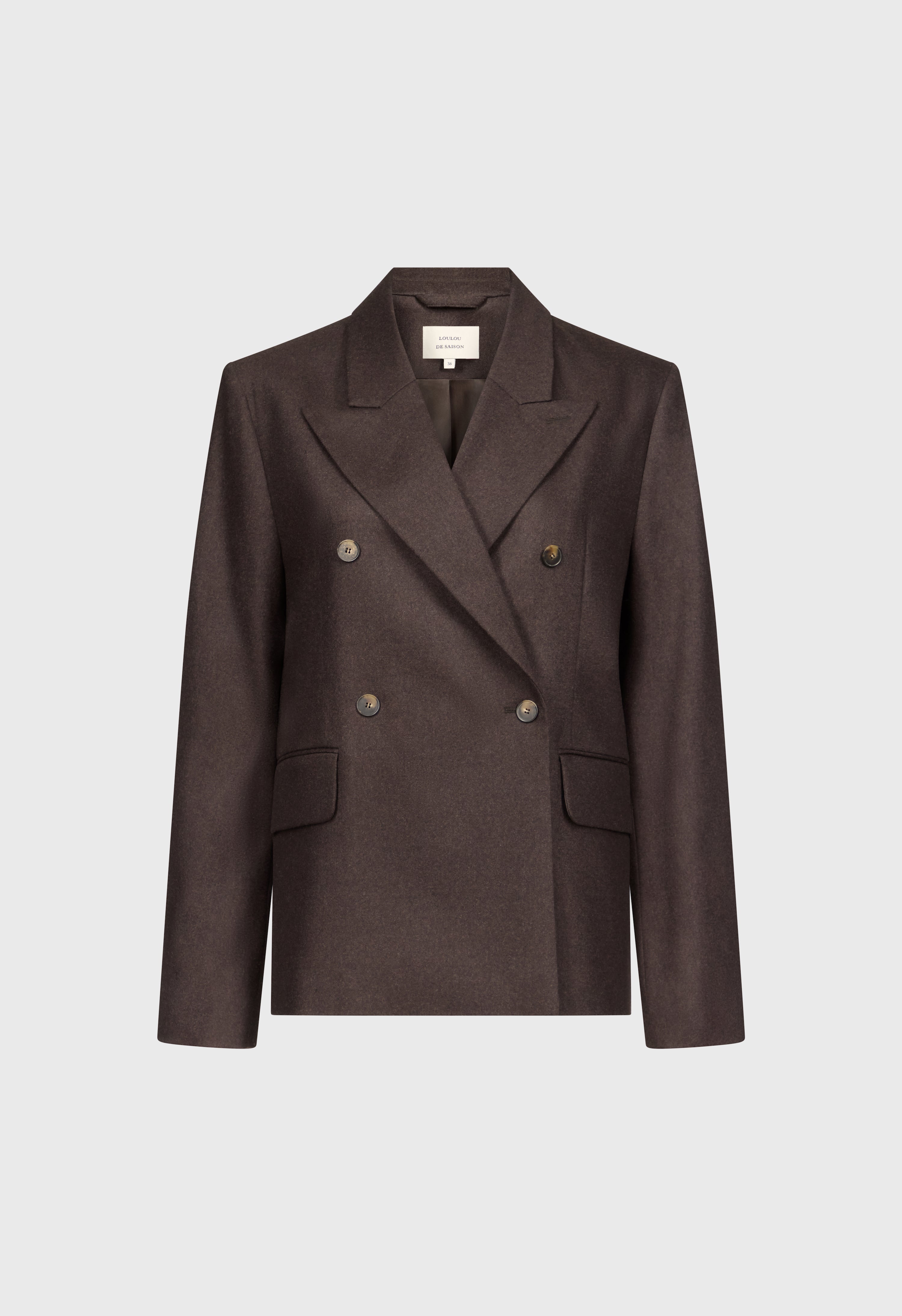 GINA Double breasted flannel jacket