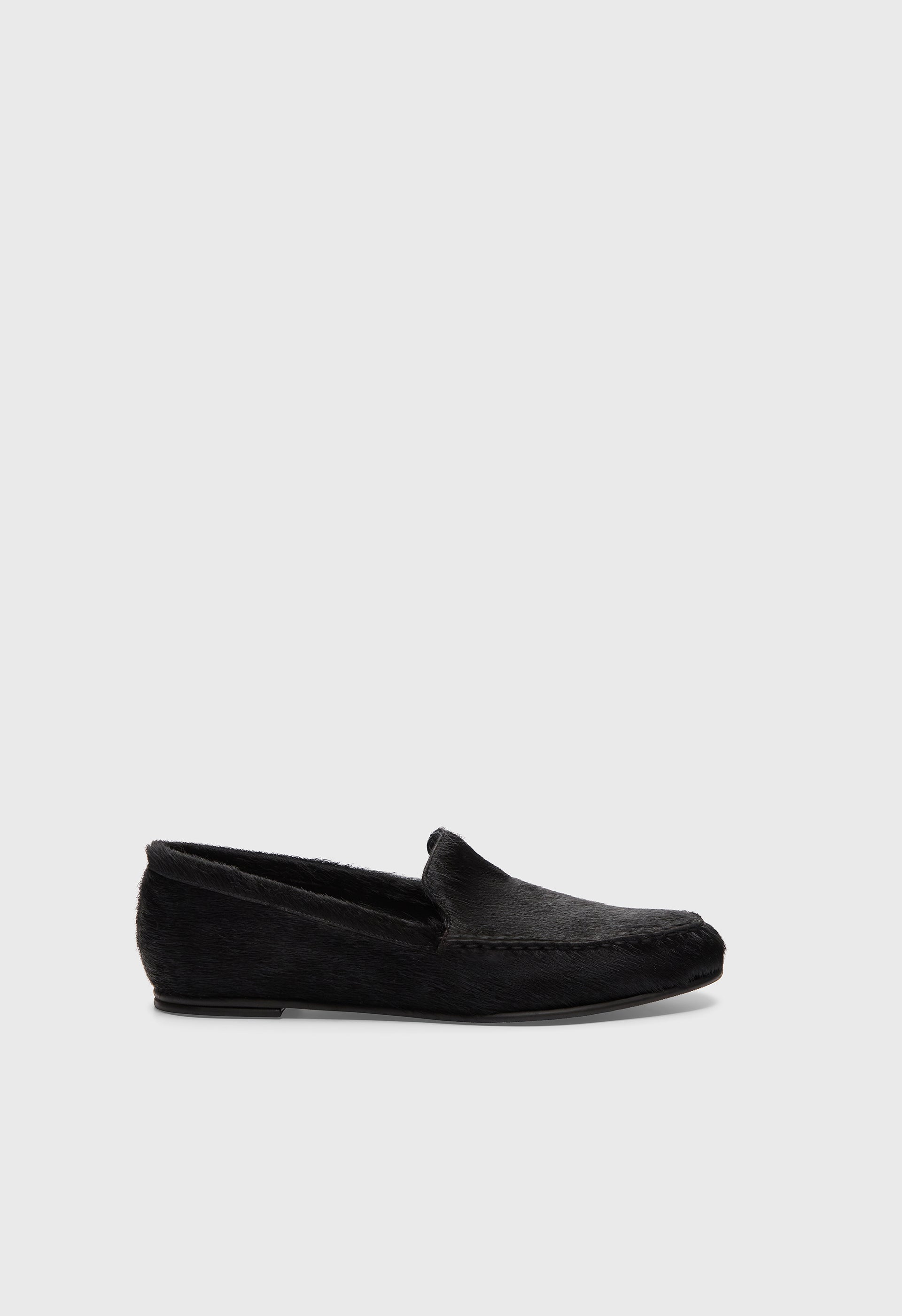 GLENN Pony-effect leather loafers