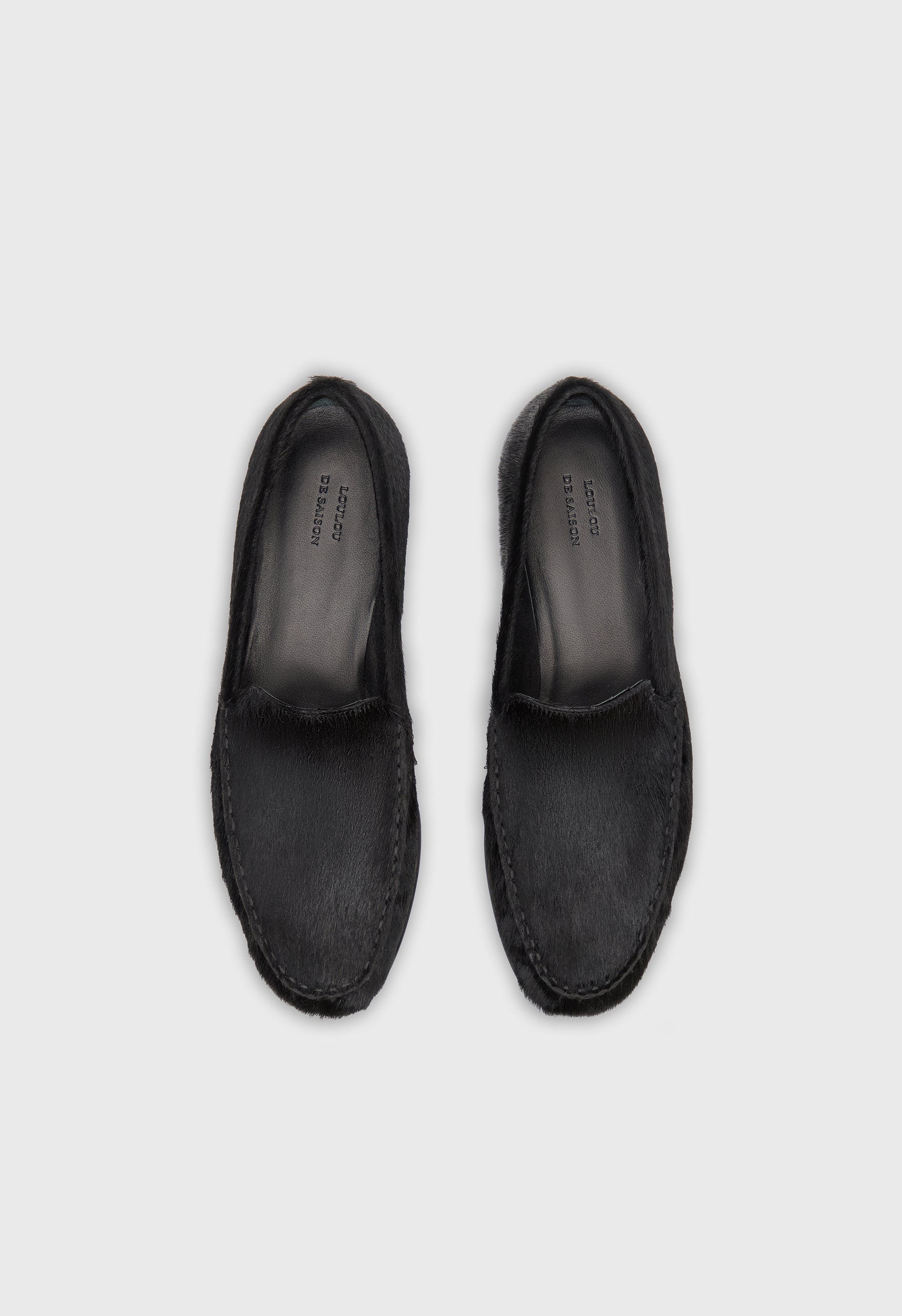 GLENN Pony-effect leather loafers
